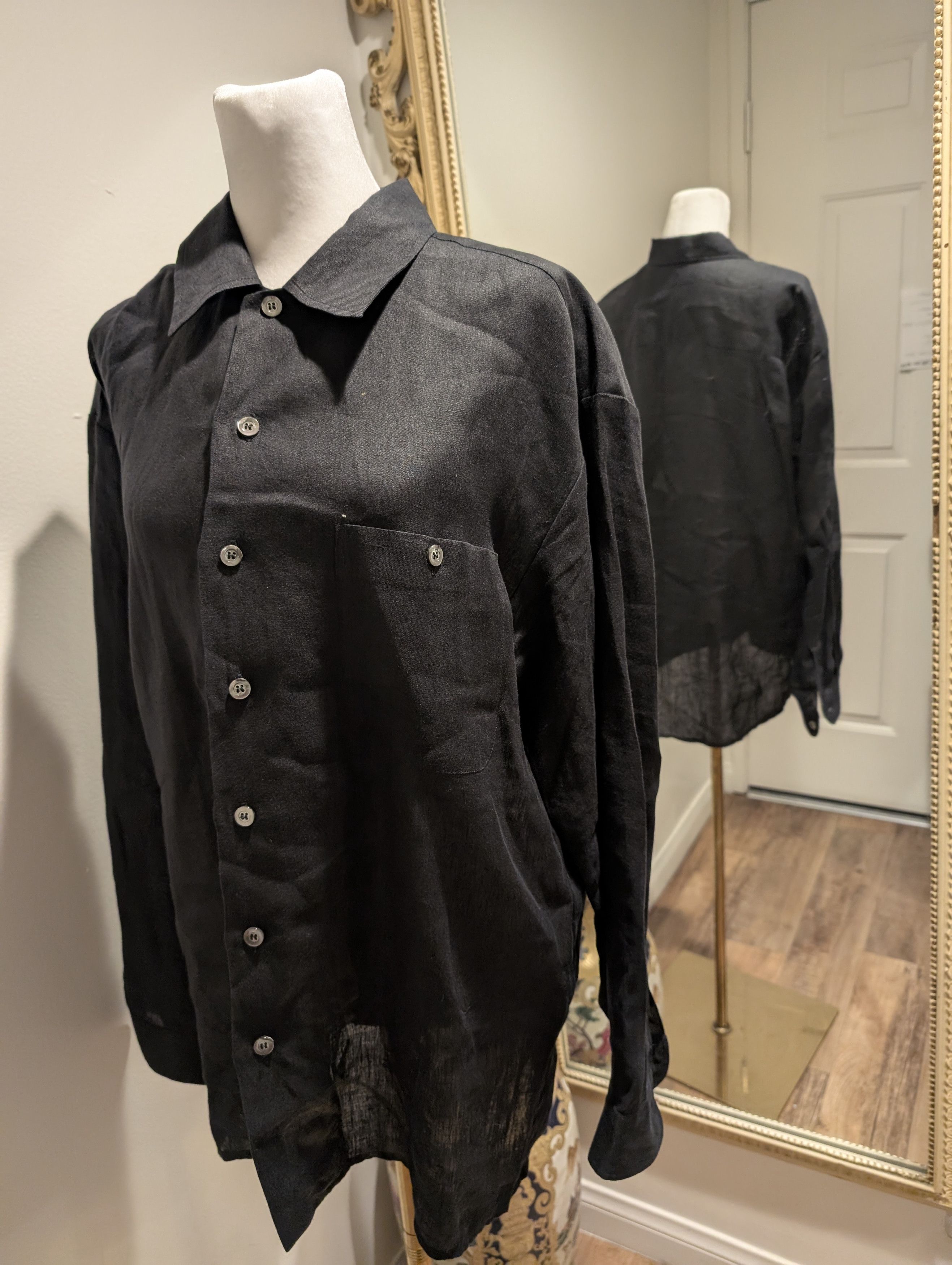 Byblos Archive Byblos Italy 100% Linen Minimalist Luxury Shirt IT50 Size US M / EU 48-50 / 2 - 1 Thumbnail