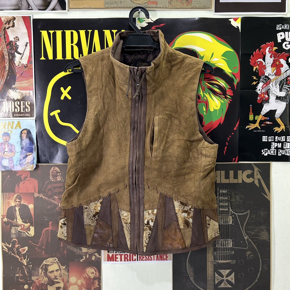 Vintage Vintage Cizenne Japanese Sheepskin Leather Vest Size US S / EU 44-46 / 1 - 1 Thumbnail