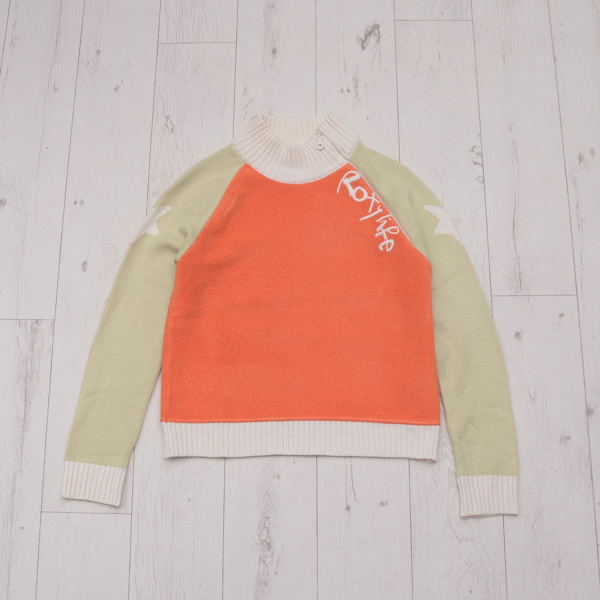 Billabong × Vintage Vintage Roxy Life X QuikSilver sz 2 S Archive Fleece zip Y2K Size S / US 4 / IT 40 - 1 Thumbnail