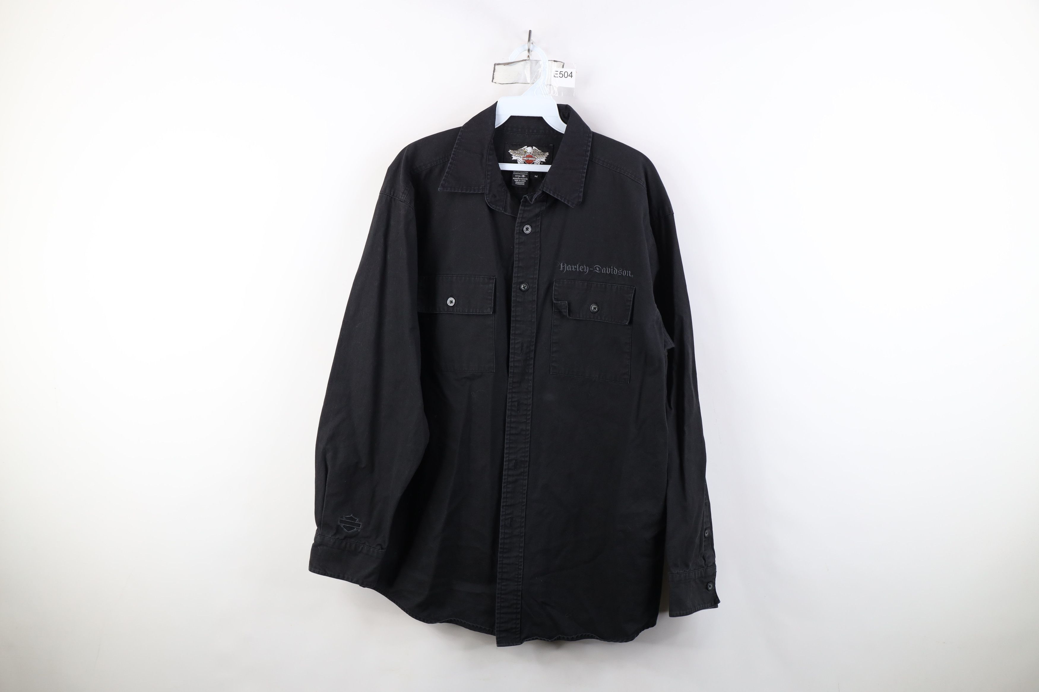 Harley Davidson Vintage Harley Davidson Spell Out Collared Button Shirt Size US M / EU 48-50 / 2 - 1 Thumbnail
