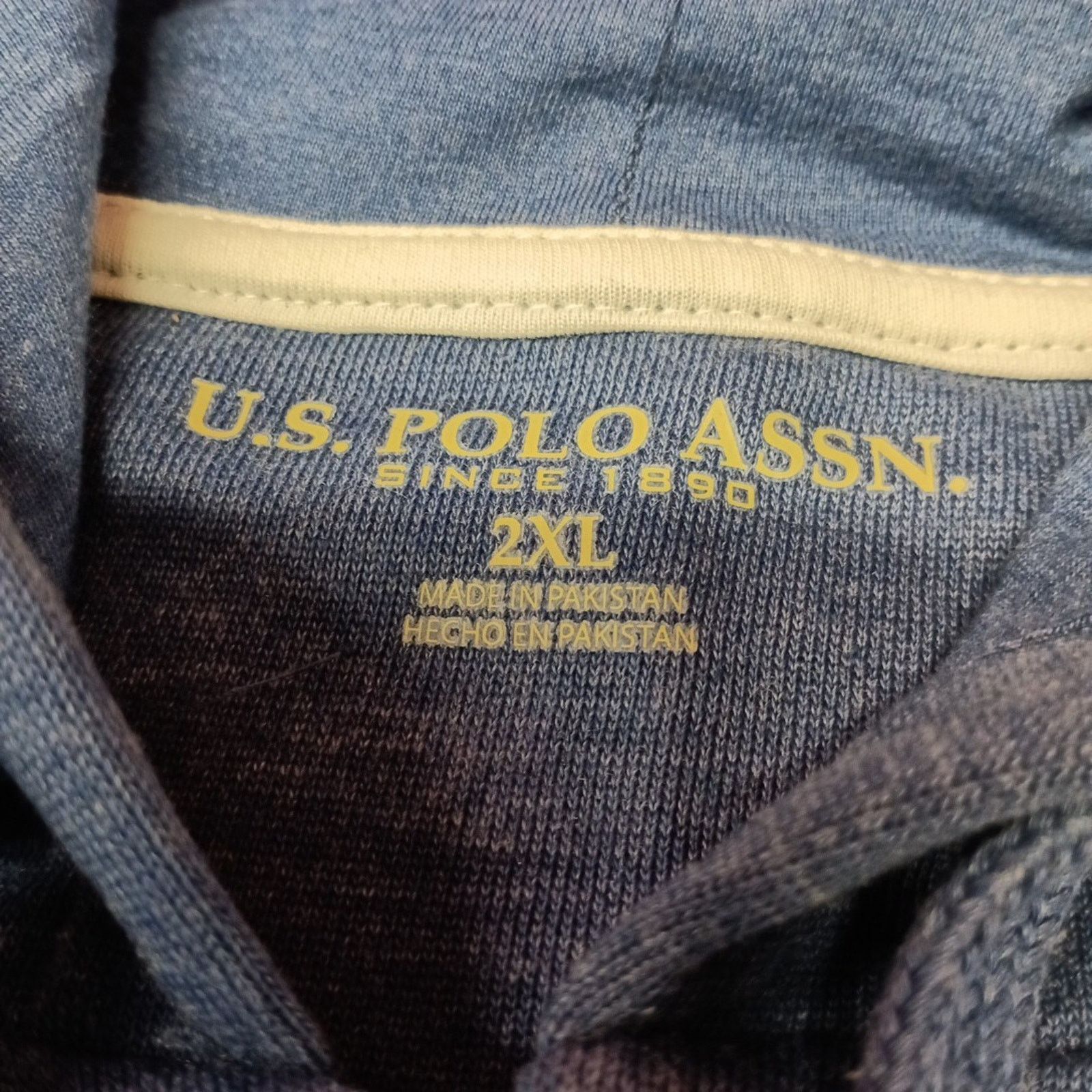 U.S. Polo Assn. U.S. Polo Assn. Hoodie Men's 2XL XXL Blue Full Zip Jacket Size US XXL / EU 58 / 5 - 5 Thumbnail