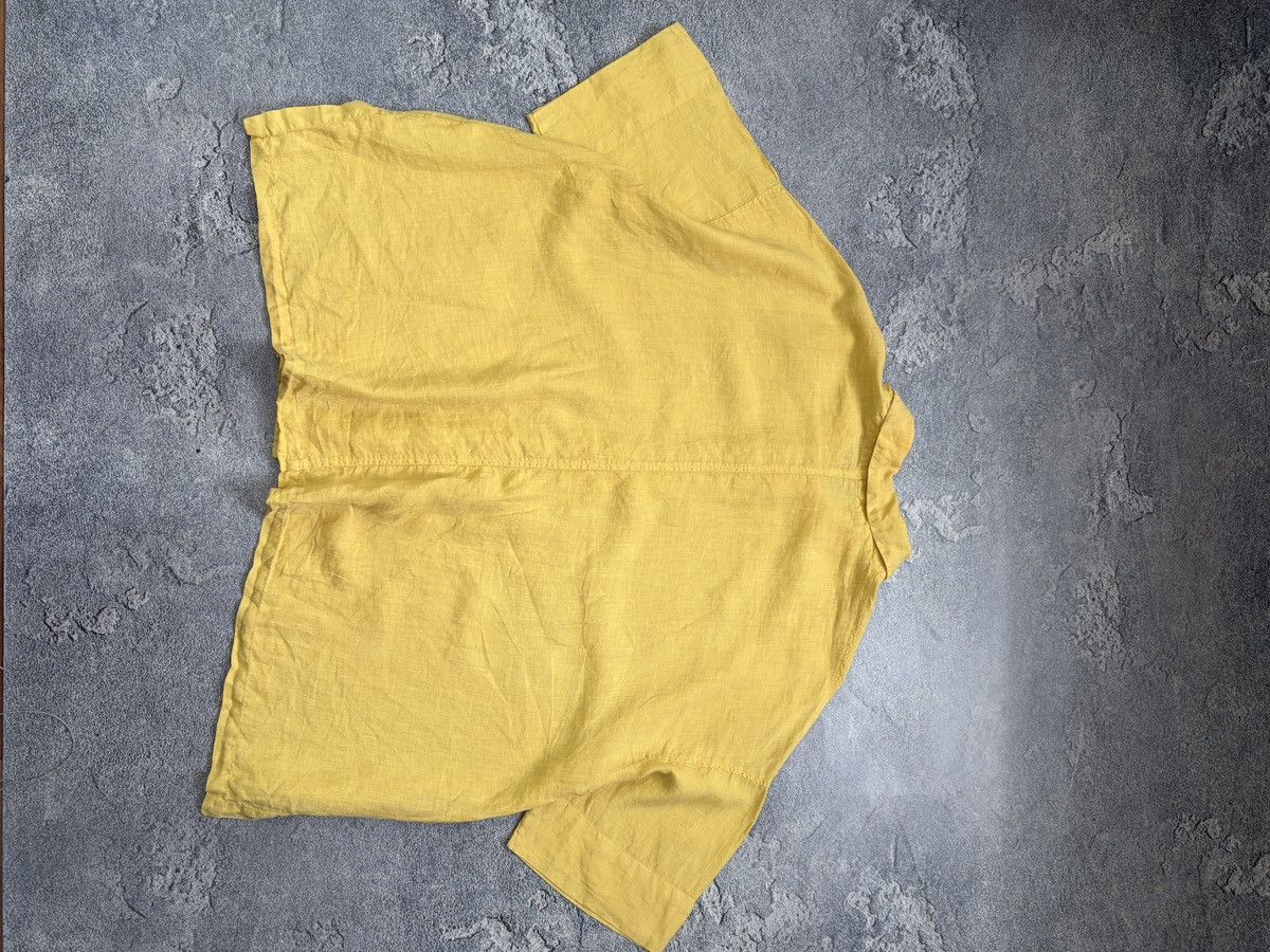 OSKA OSKA Yellow 100% Linen Oversized Boxy Shirt Blouse 3 L/XL Size L / US 10 / IT 46 - 13 Thumbnail
