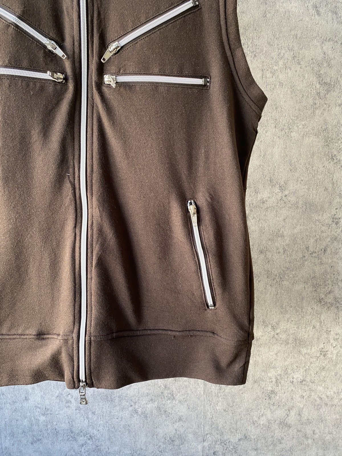semanticdesign Semantic Design Multi Zipper Sleeveless Hoodie Full Zip Size US M / EU 48-50 / 2 - 7 Thumbnail