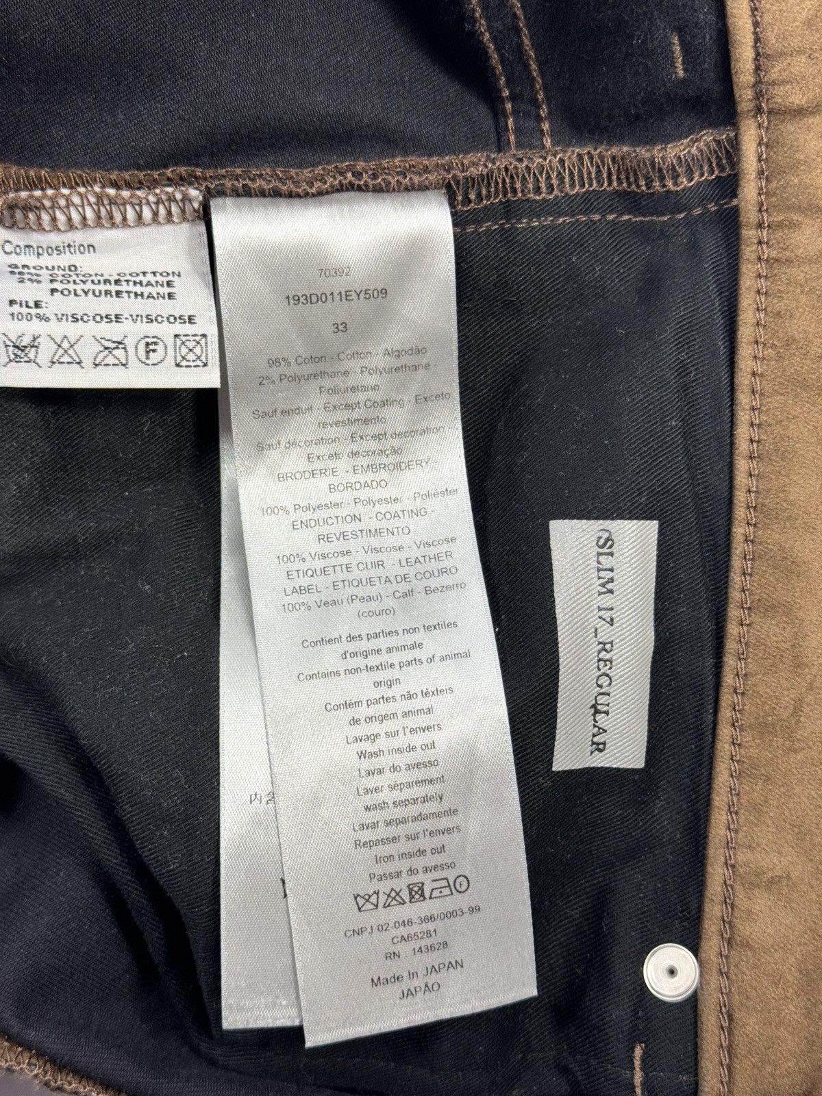 Dior × Travis Scott DIOR CACTUS JACK BROWN VELVET TWO PIECE SET Size US L / EU 52-54 / 3 - 20 Thumbnail