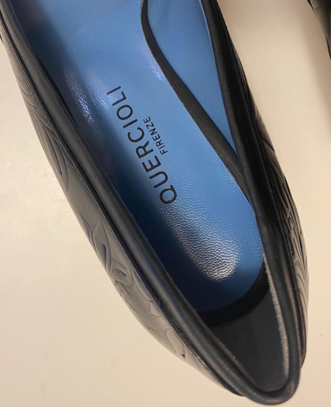 Quercioli pumps in Florentia printed embossed leather Size US 7 / IT 37 - 10 Thumbnail