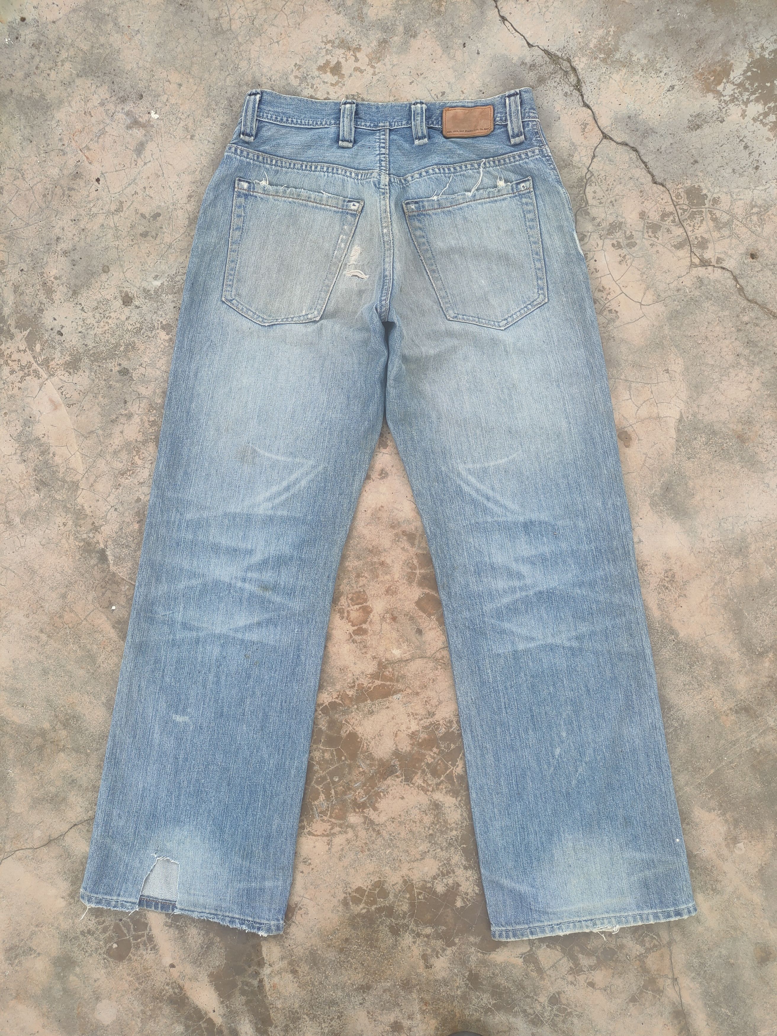Gap × Japanese Brand VINTAGE JAPANESE BUSH PANTS FADED DISTRESSED JEANS DENIM Size US 29 - 9 Thumbnail
