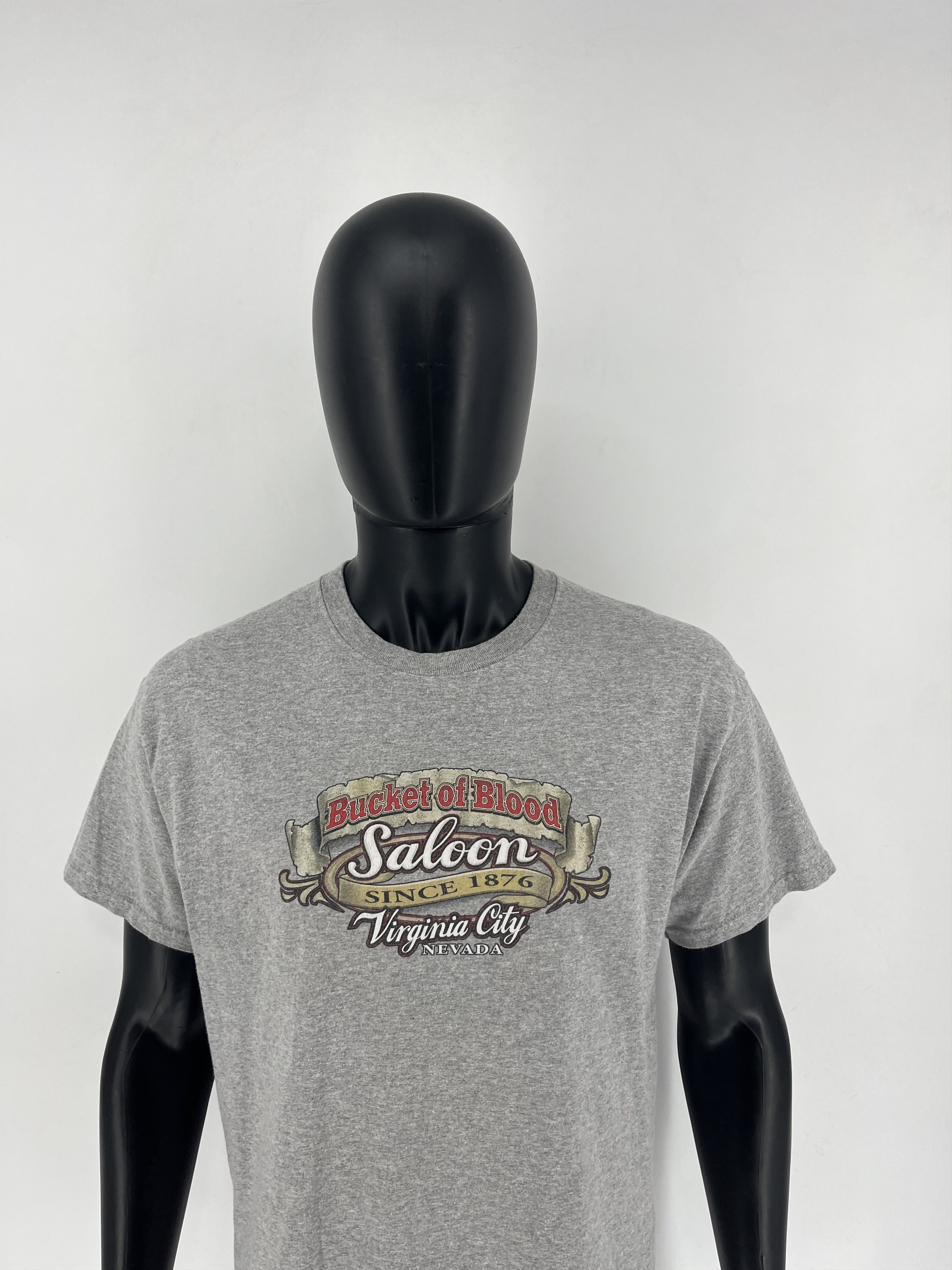 Vintage Vintage Motorcycle Faded Bucket Of Blood Saloon L Nevada Size US L / EU 52-54 / 3 - 6 Thumbnail
