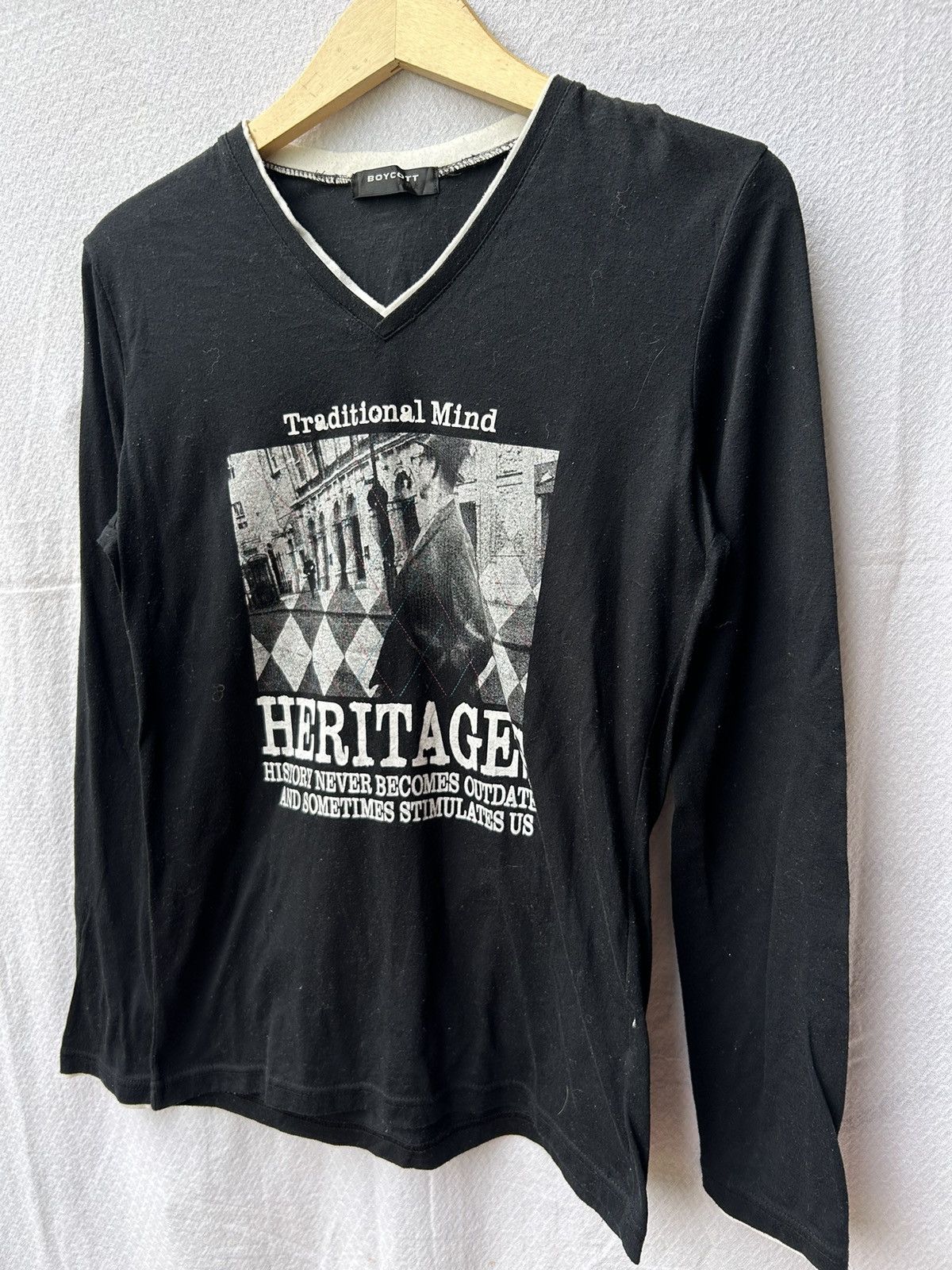 Jean Paul Gaultier Boycott japanese style poem art longsleeve Size US M / EU 48-50 / 2 - 4 Thumbnail
