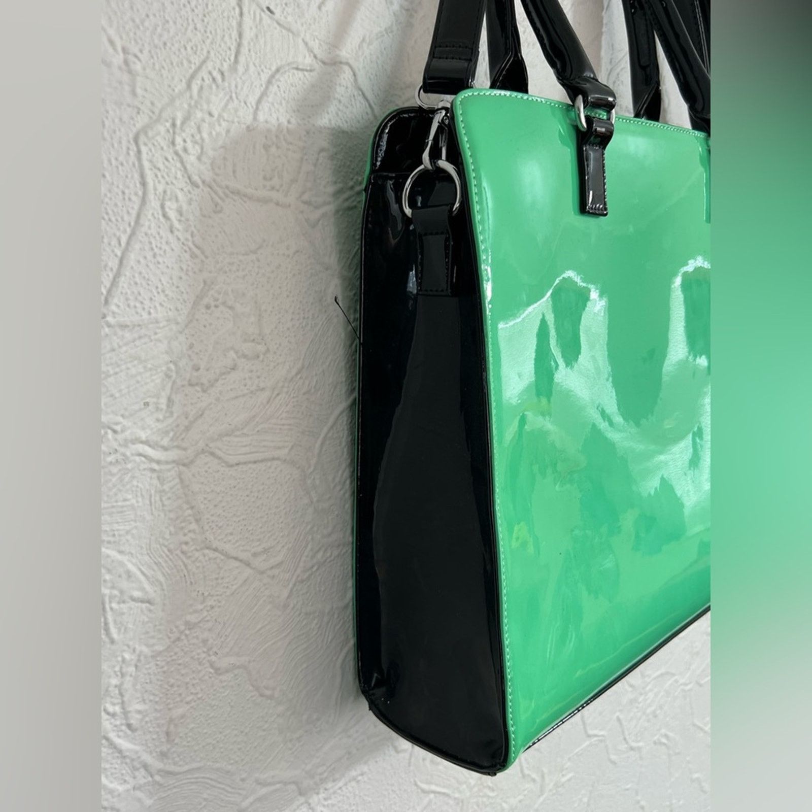 Other Tailor & Twirl Retro VTG Mint And Black Patent Leather Tote Size ONE SIZE - 4 Thumbnail
