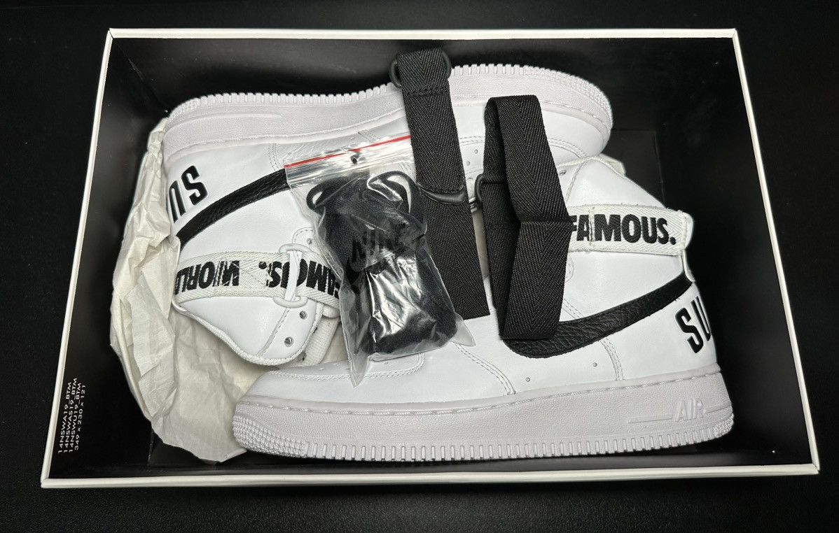 Nike × Supreme Supreme x Nike Air Force 1 one size 8 World Famous AF1 Size US 8 / EU 41 - 12 Thumbnail