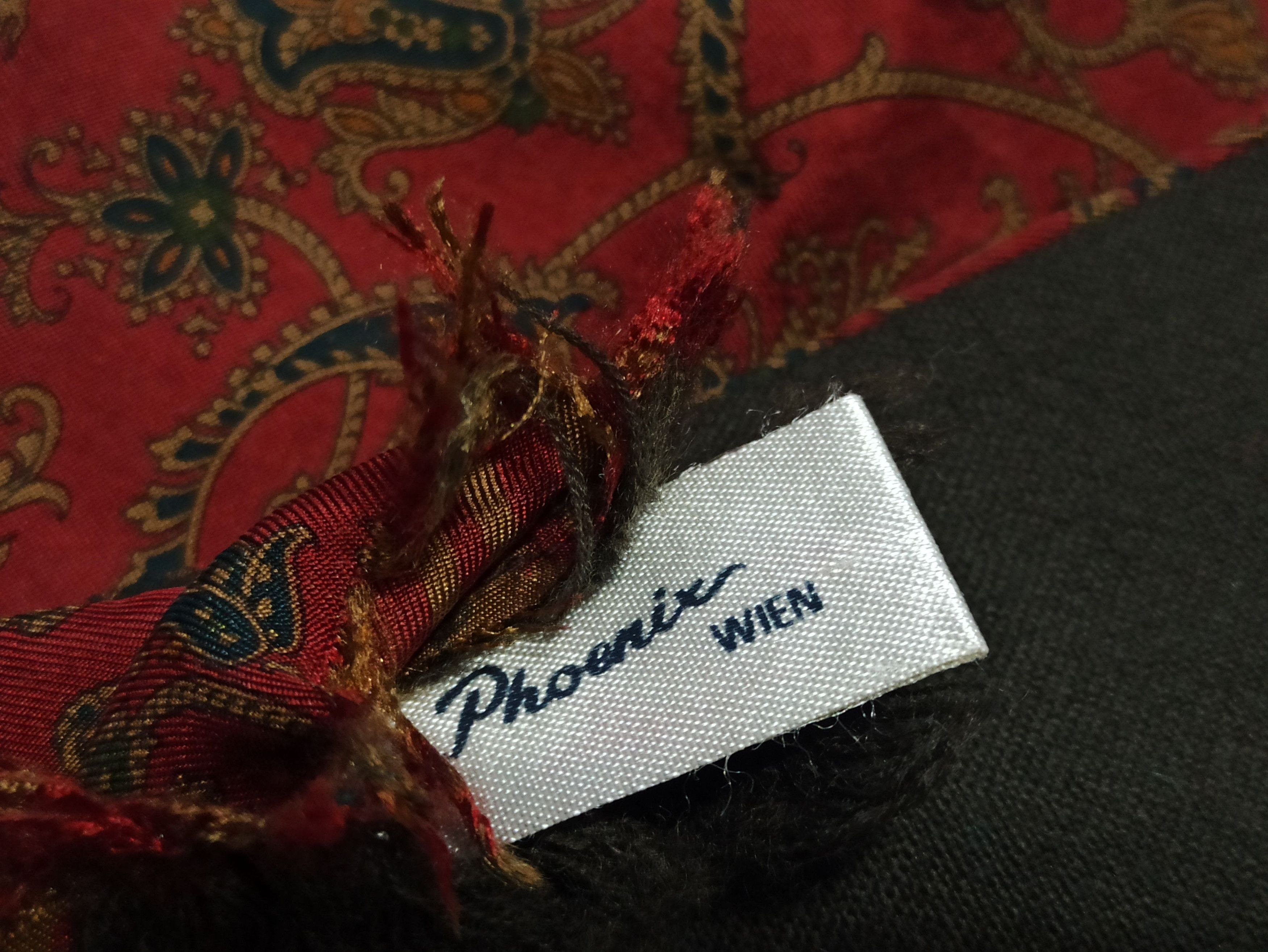 Phoenix Clothing Phoenix Wien Reversible Silk & Wool Paisley Scarf Size ONE SIZE - 5 Thumbnail