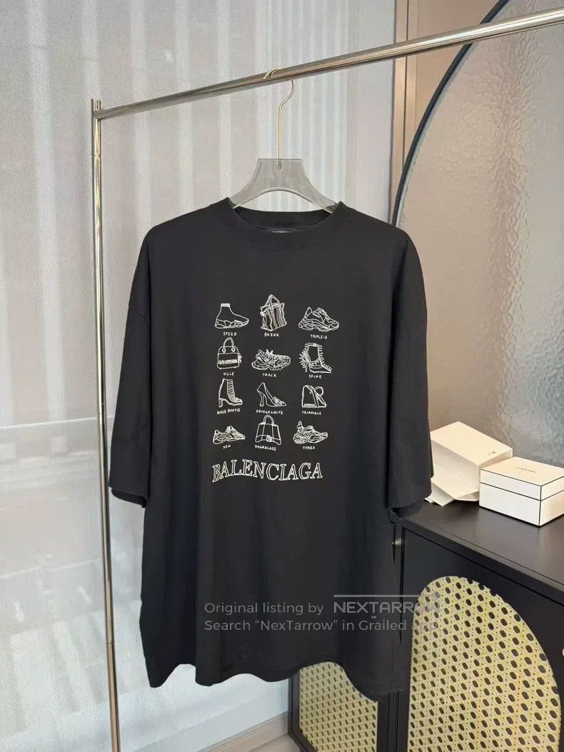 Balenciaga Balenciaga Black shoes collection short sleeve Size US L / EU 52-54 / 3 - 1 Thumbnail