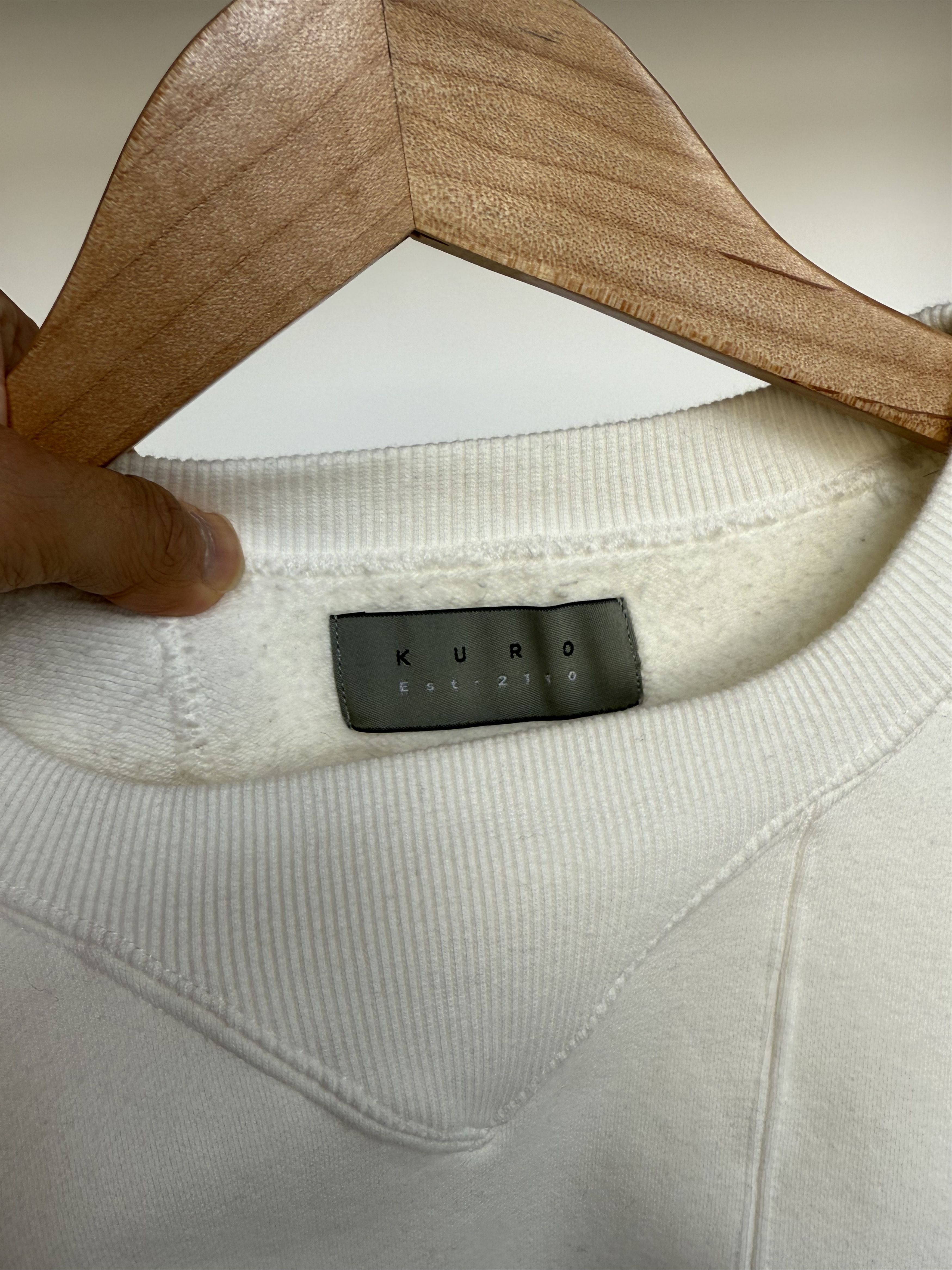 KURO Front-Seam Cotton-Jersey Sweatshirt Size US S / EU 44-46 / 1 - 3 Thumbnail
