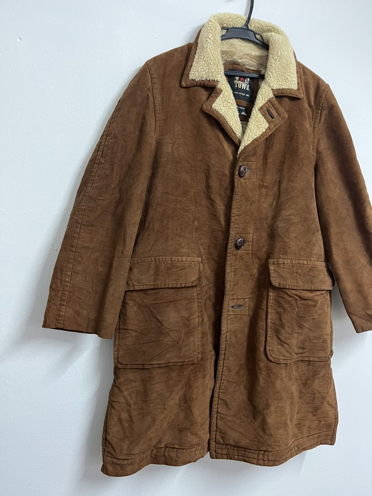 Le Grande Bleu (L.G.B.) 💥RARE💥Brown Velvet with Deep Pile Fleece Faux Fur Inner Size US L / EU 52-54 / 3 - 3 Thumbnail