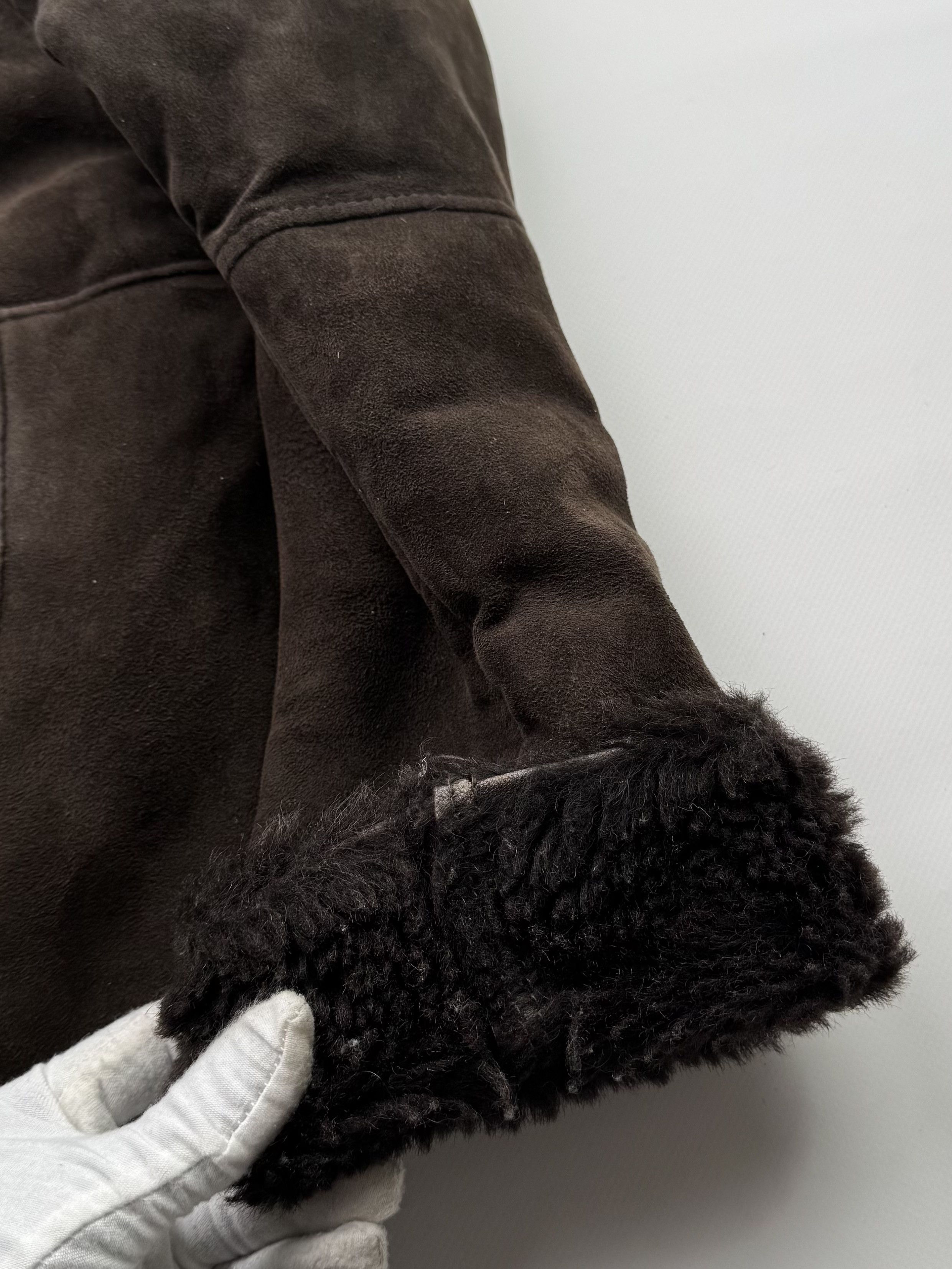 Vintage Vintage Real Sheepskin Hooded Coat B524(V22)E2 Size M / US 6-8 / IT 42-44 - 7 Thumbnail