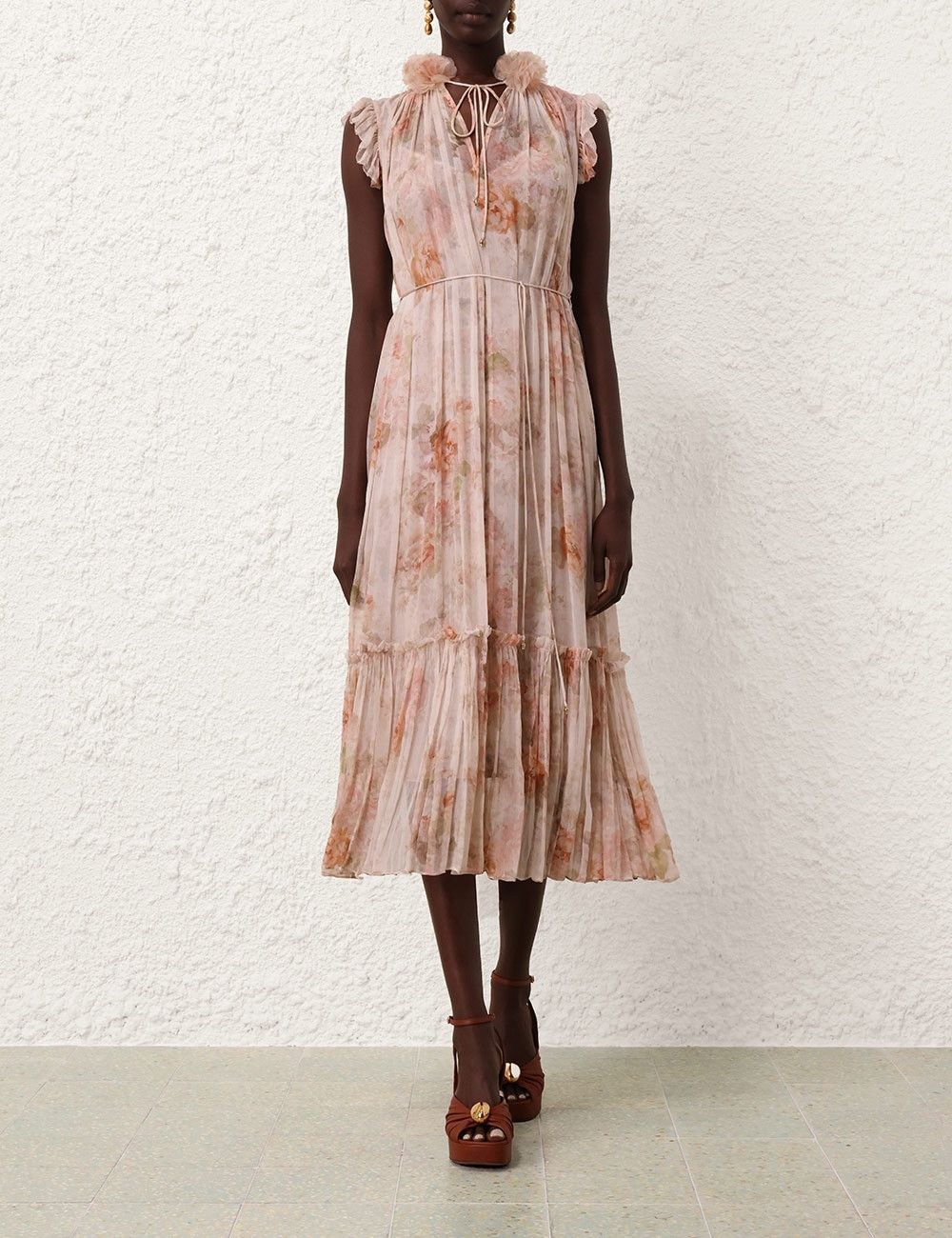 Zimmermann oc11z0925 Illustration Flutter Dress in Multicolor Size M / US 6-8 / IT 42-44 - 2 Thumbnail