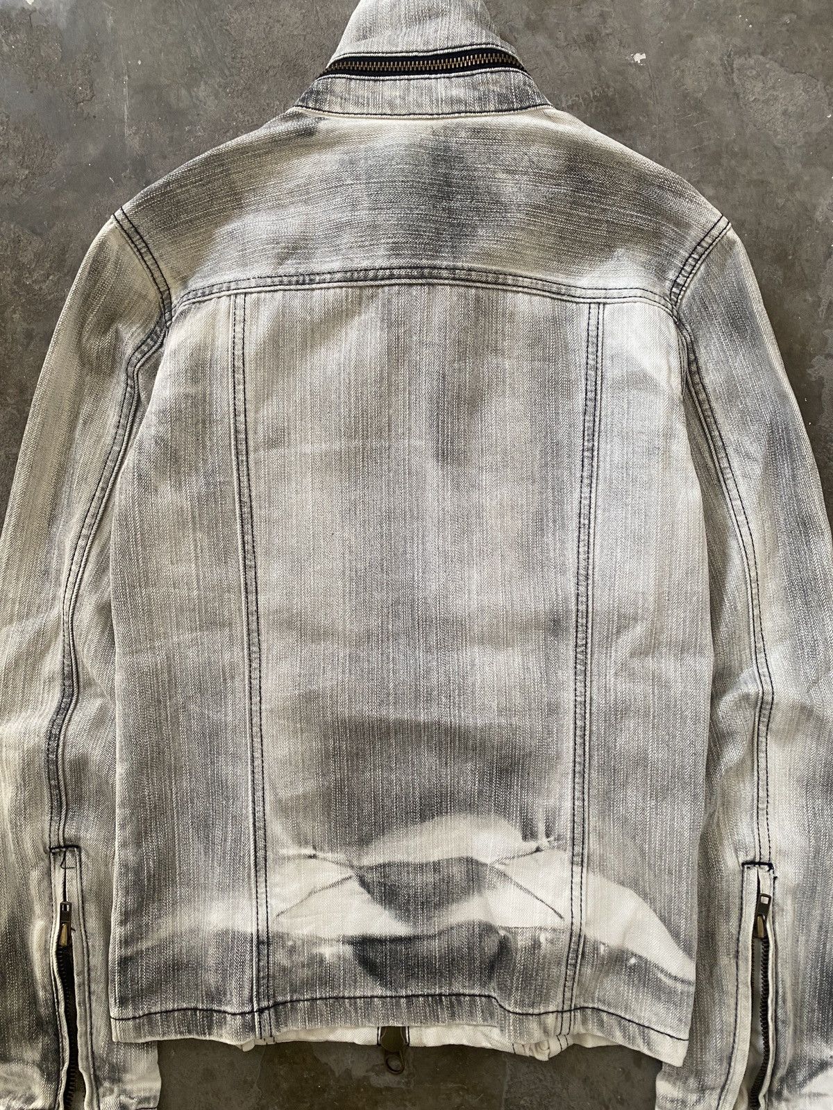 2000s Buffalo Bobs - Vkei Style Triple Zipper Denim Jacket