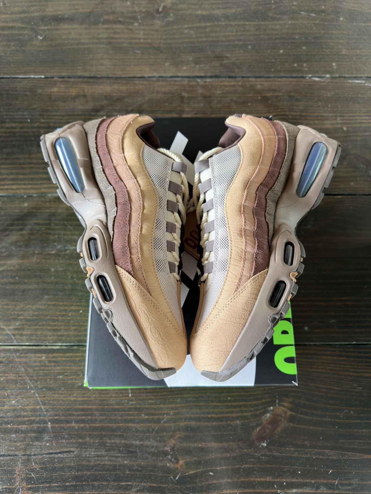 Nike Oregon Ducks x Nike Air Max 95 Lumber Yard Brown Size US 10 / EU 43 - 6 Thumbnail