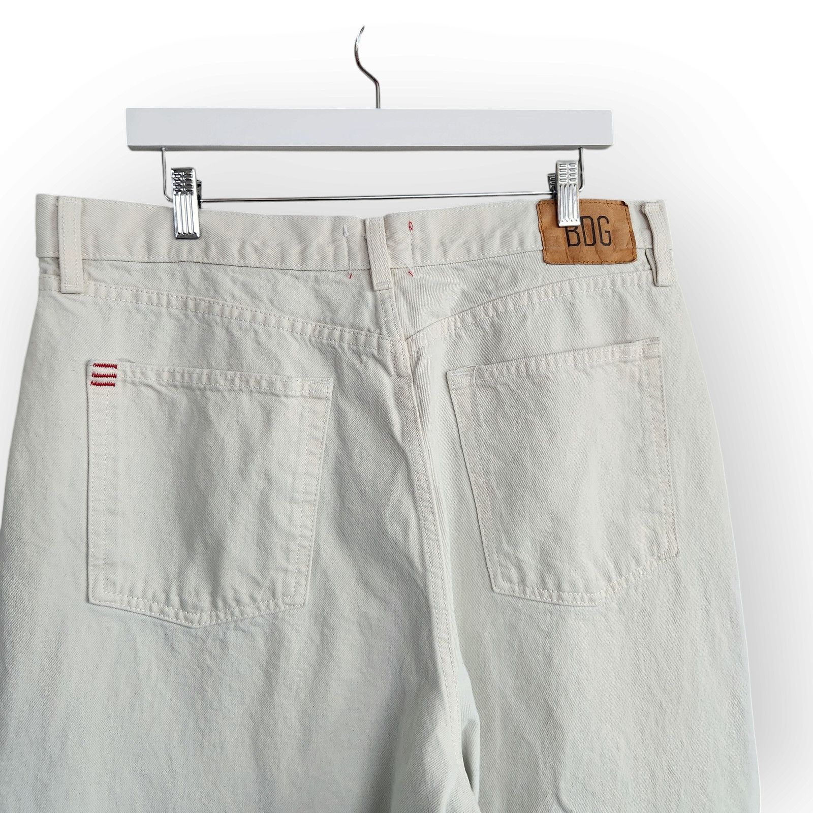Bdg BDG Urban Outfitters Cream High Waisted Baggy Jeans 34 Size 40" / US 18 - 5 Thumbnail