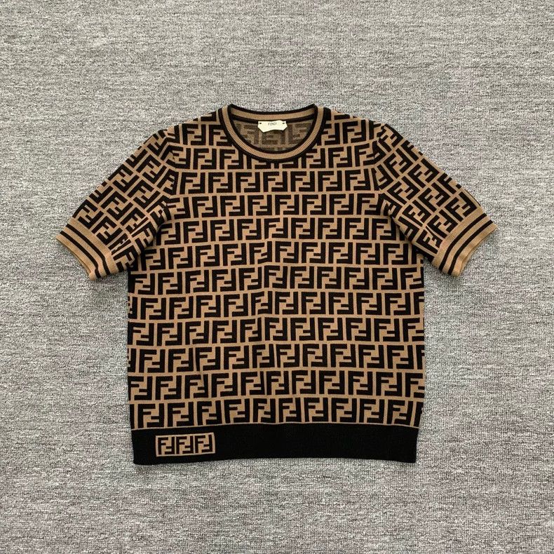 Fendi Fendi Brown double F old flower full print knitted short s Size US XS / EU 42 / 0 - 1 Thumbnail
