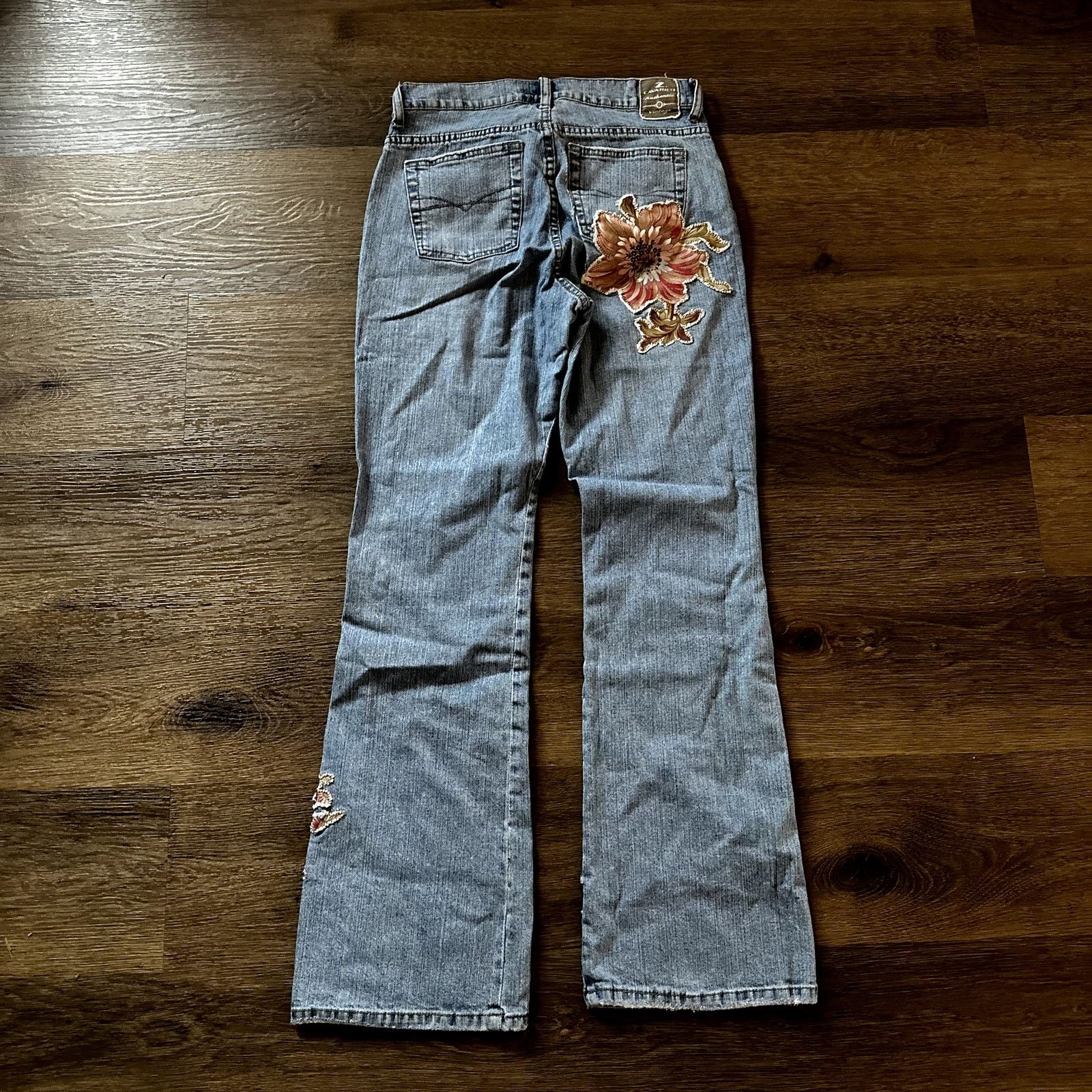Z Brand vtg 90s Z. Cavaricci Appliqued Womens Jeans Size 28" / US 6 / IT 42 - 6 Thumbnail