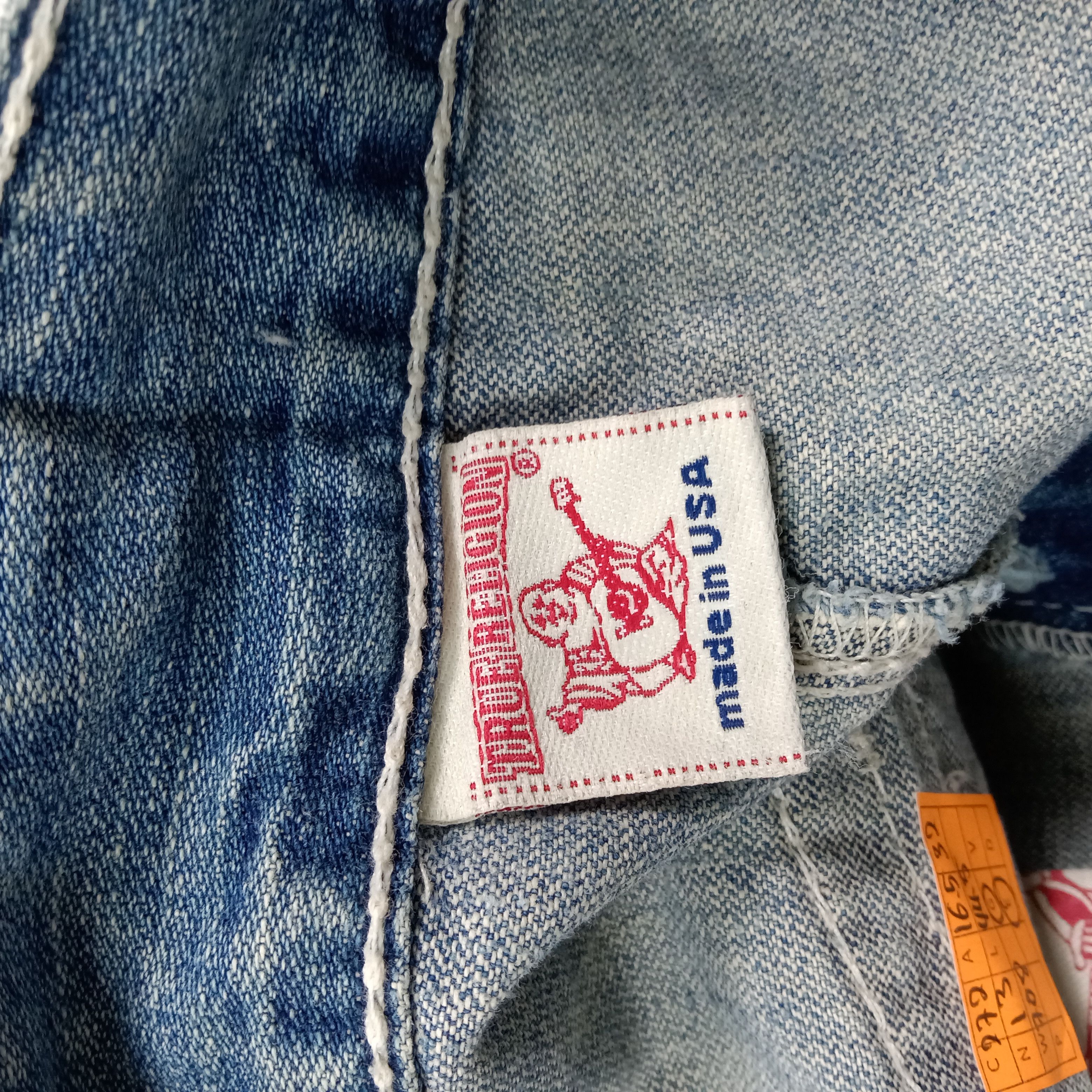 True Religion True Religion American Distressed Denim Jeans C272N13 Size US 33 - 15 Thumbnail