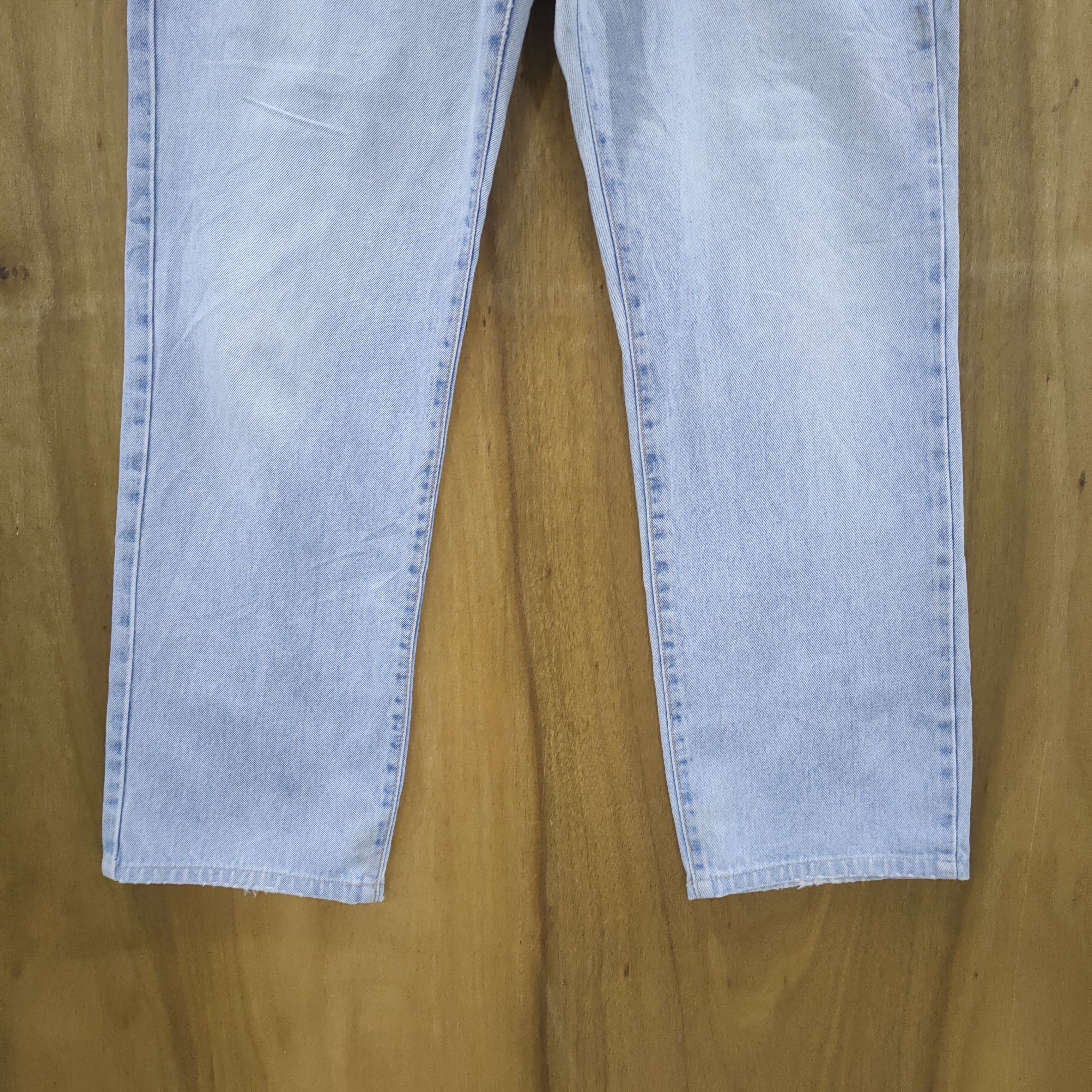 Edwin × StraightFaded × Vintage VINTAGE EDWIN LIGHT BLUE DISTRESSED JEANS DENIM PANTS Size US 34 / EU 50 - 3 Thumbnail