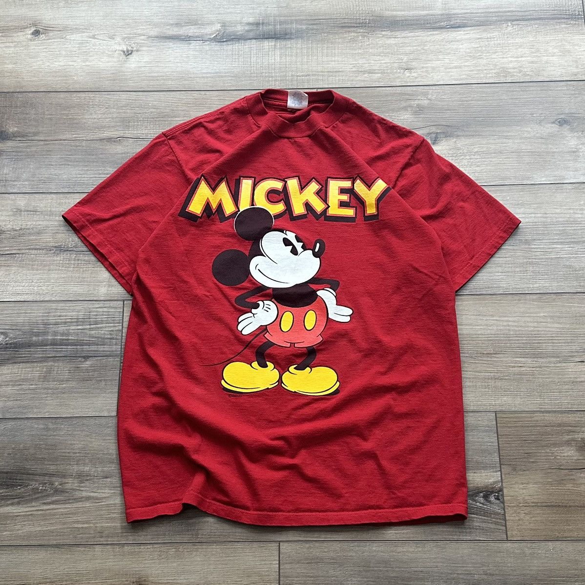 Disney Vintage 90s Mickey Mouse Made in USA Graphic Tee Size US L / EU 52-54 / 3 - 1 Thumbnail