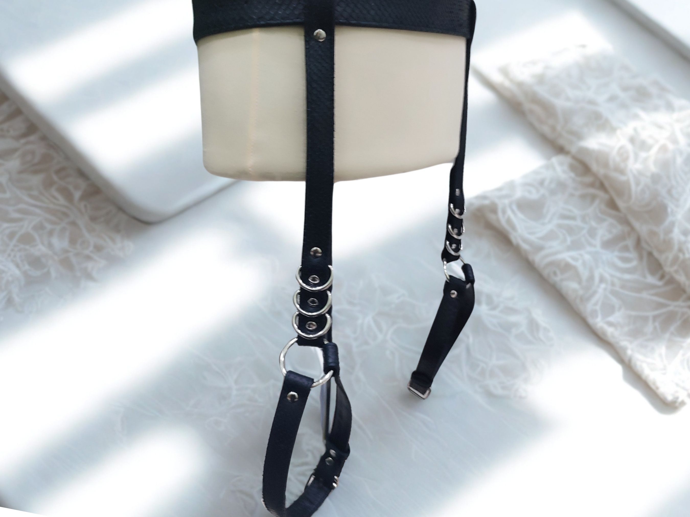 Handmade Leg Garter Belt Harness Size ONE SIZE - 4 Thumbnail