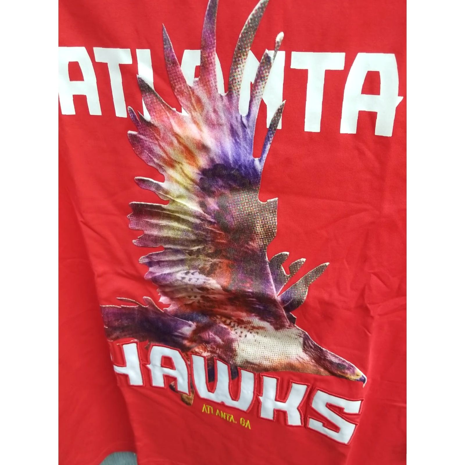 Pro Standard Pro Standard T-Shirt Mens Large Atlanta Hawks Red Short Sleeve Cotton Graphic NBA Shirt Shirt Mens L Red Size US L / EU 52-54 / 3 - 2 Thumbnail
