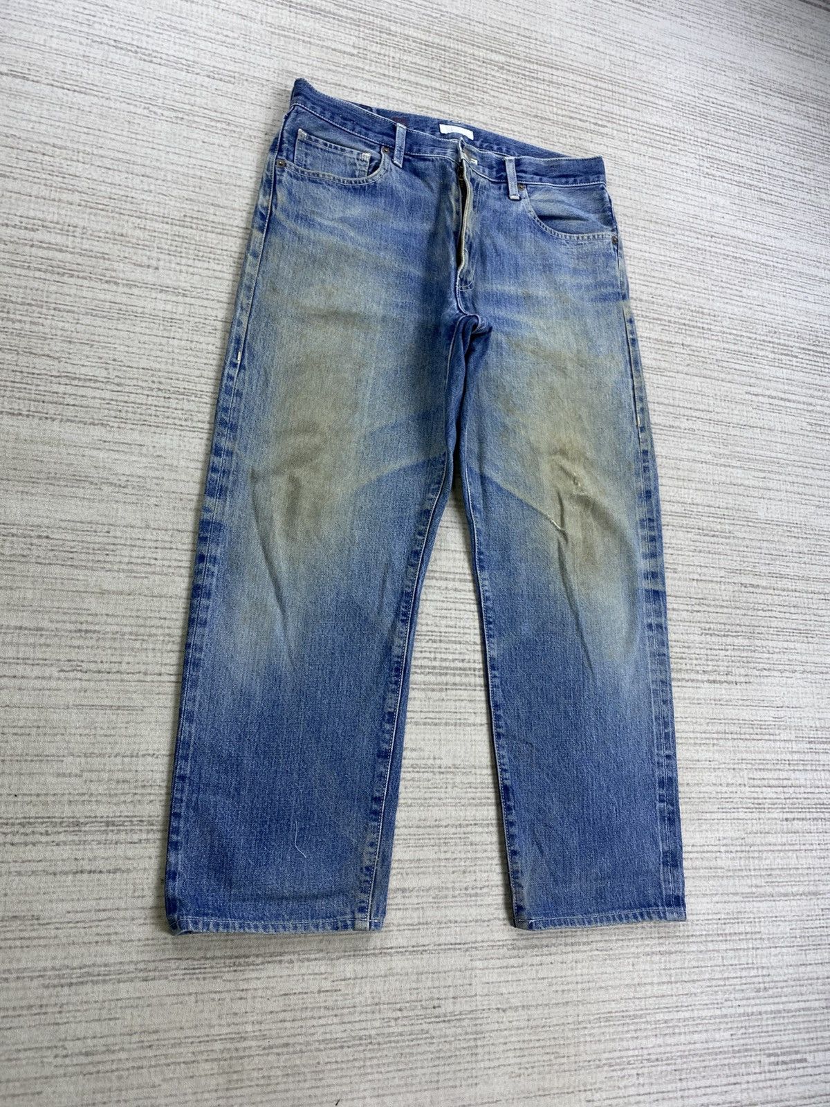 Vintage Vintage Papas Blue Denim Pants Size US 33 - 3 Thumbnail