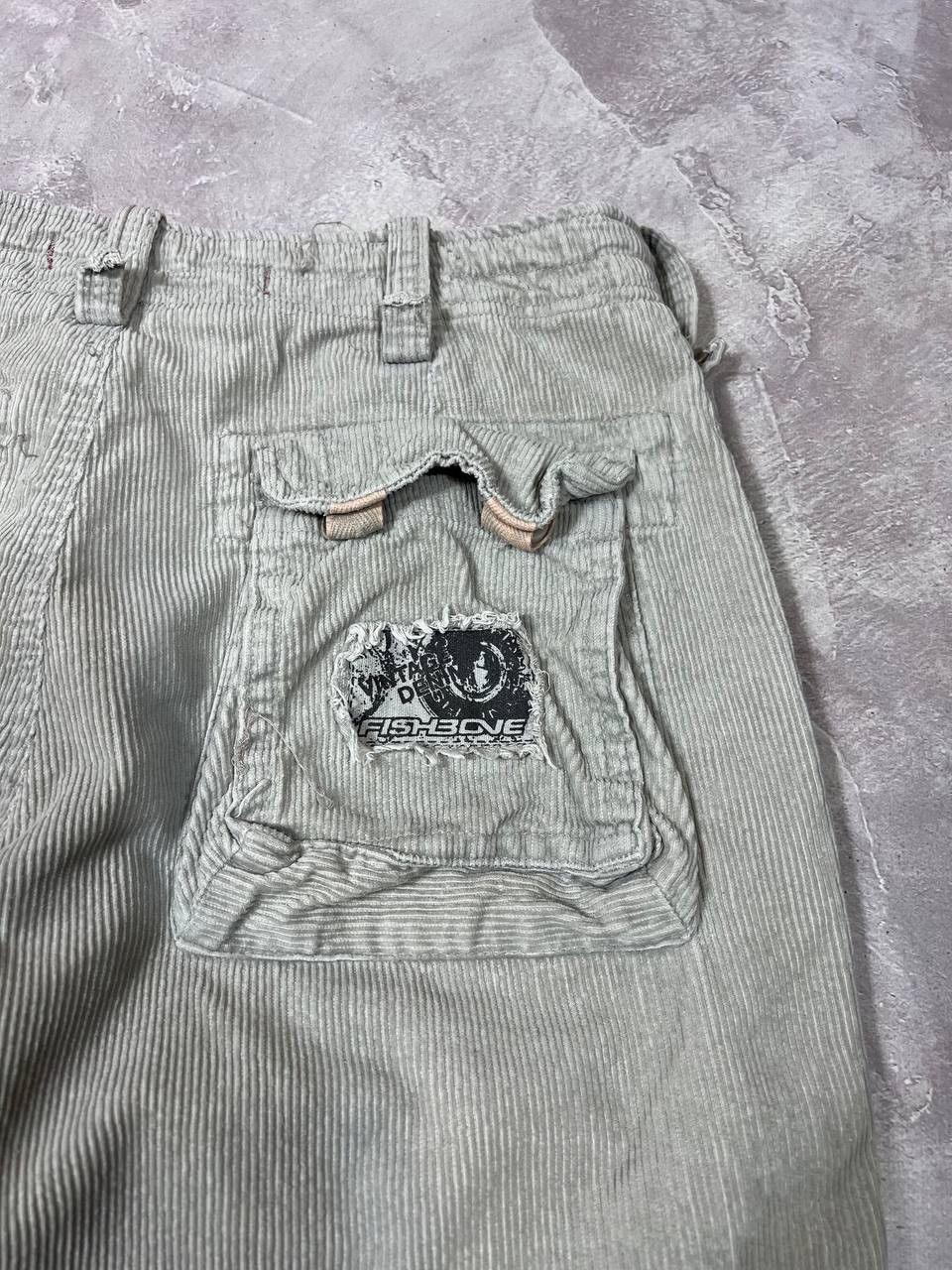 Vintage Vintage Fishbone Corduroy Cargo Pants Size US 30 / EU 46 - 7 Thumbnail