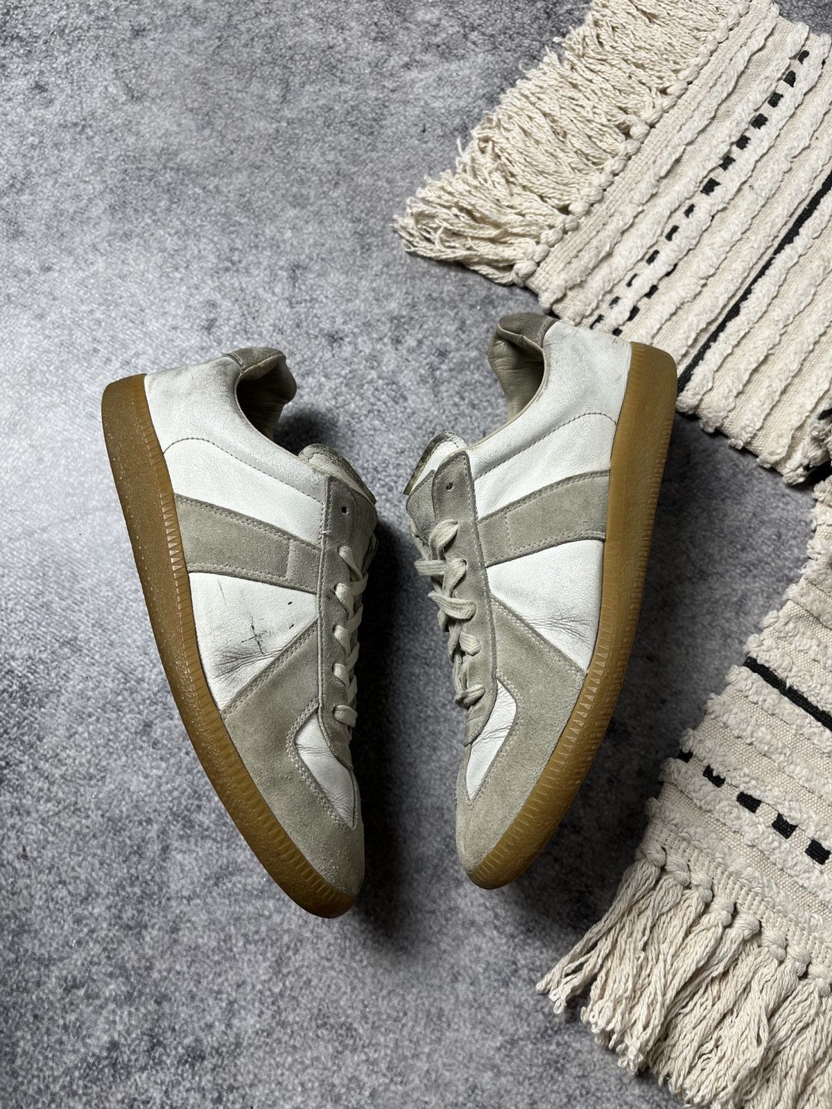 Maison Margiela 🔥Maison Margiela Replica Army Leather Sneakers 00's Size US 8 / IT 38 - 10 Thumbnail