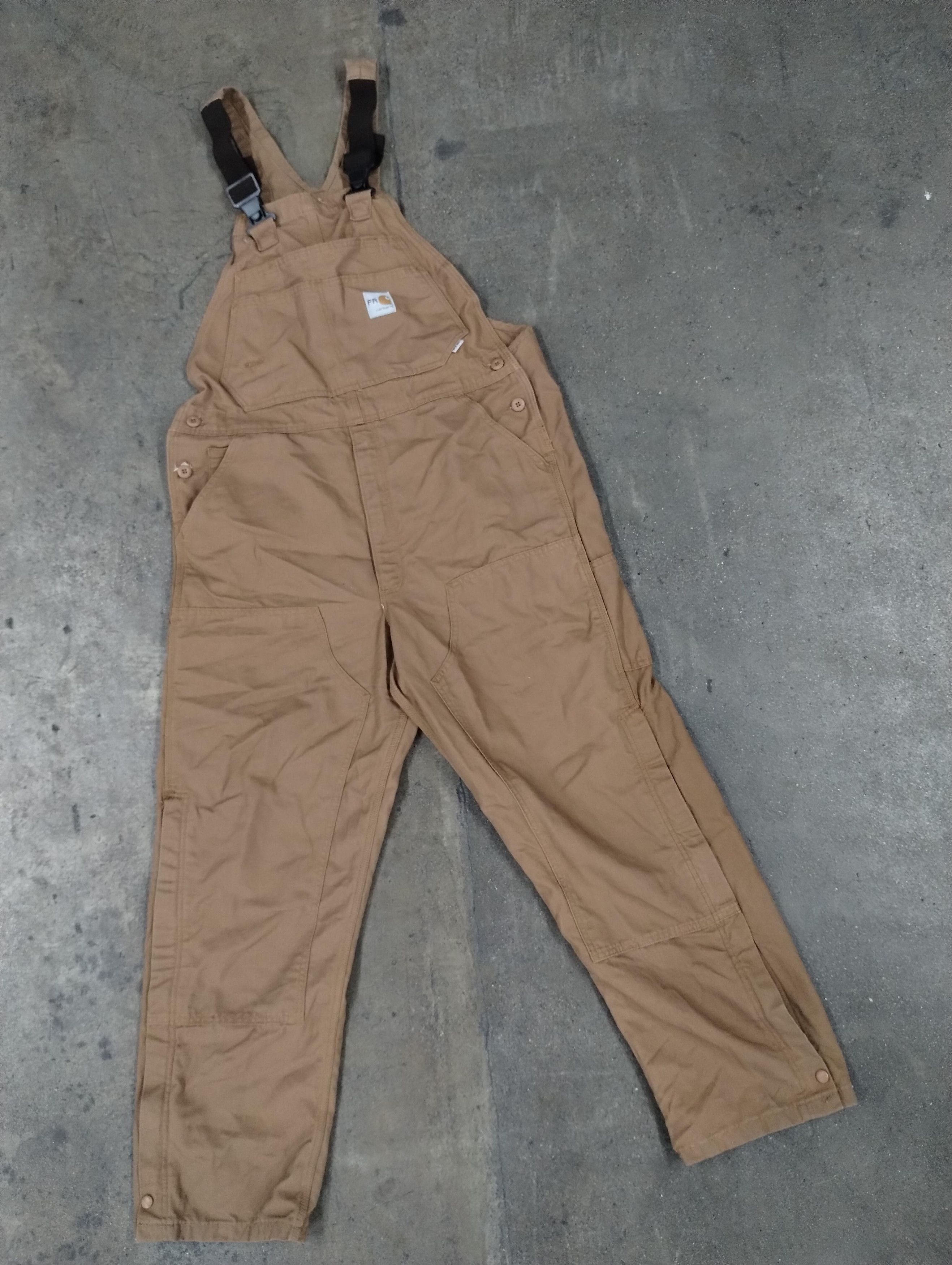 image of 90's Carhartt Doublefront Overalls in Tan, Men's (Size 40)