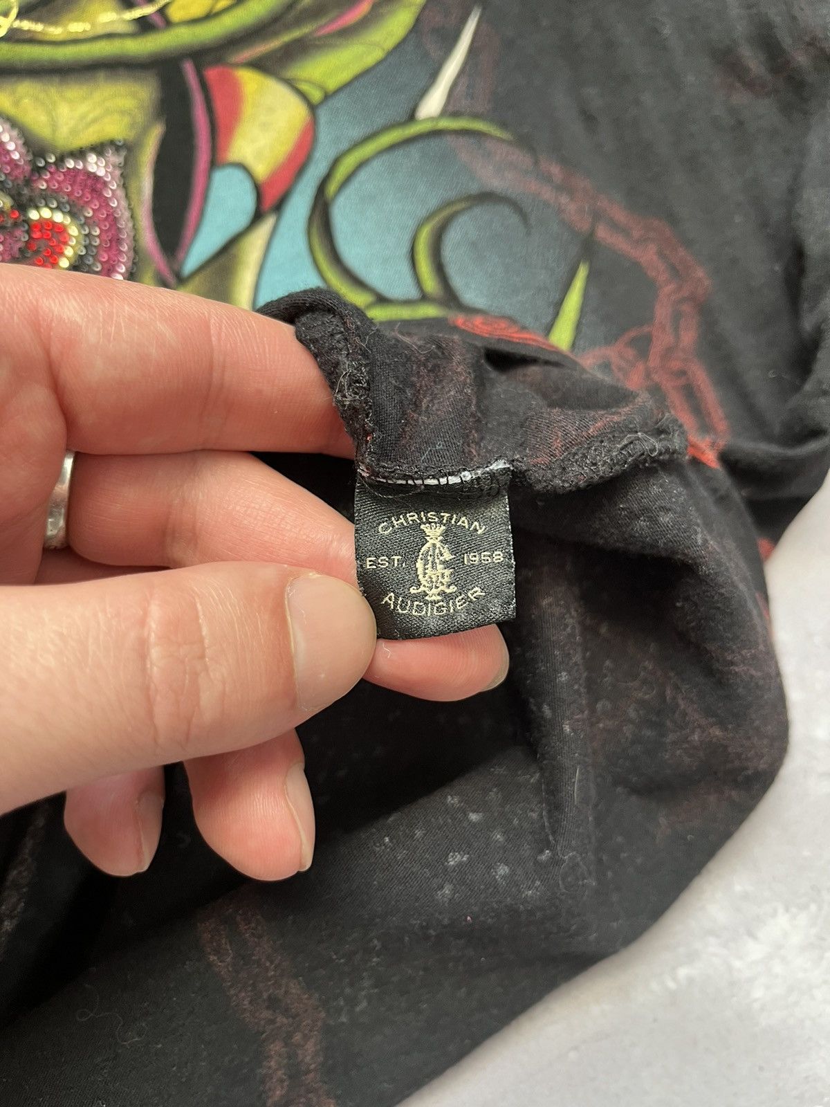 Christian Audigier Christian Audigier Y2K Vintage Long Sleeve Shirt (ed hardy) Size US XL / EU 56 / 4 - 13 Thumbnail