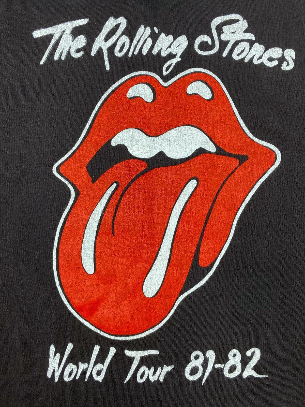 Band Tees 1980’s Vintage The Rolling Stones World Tour Slim Ringer Tee Size US L / EU 52-54 / 3 - 3 Thumbnail