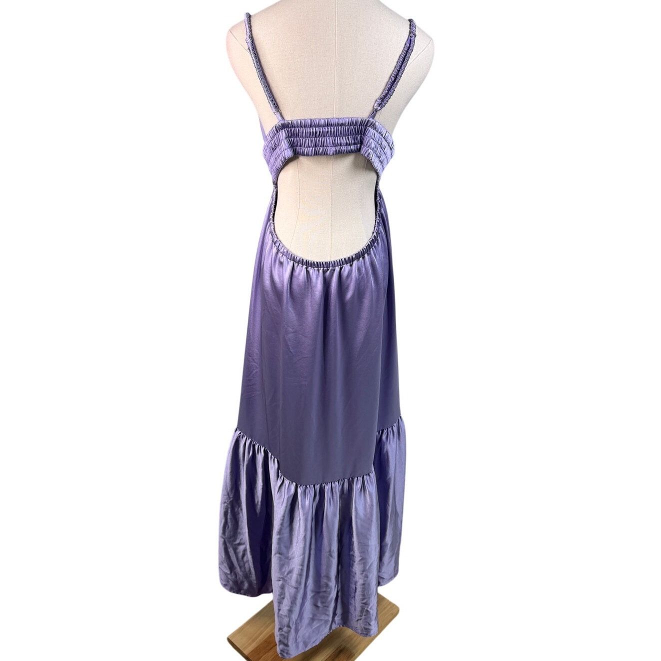 A.L.C. ALC A.L.C. Rhodes Cut-Out Satin Midi Dress Purple size 14 Size XL / US 12-14 / IT 48-50 - 9 Thumbnail