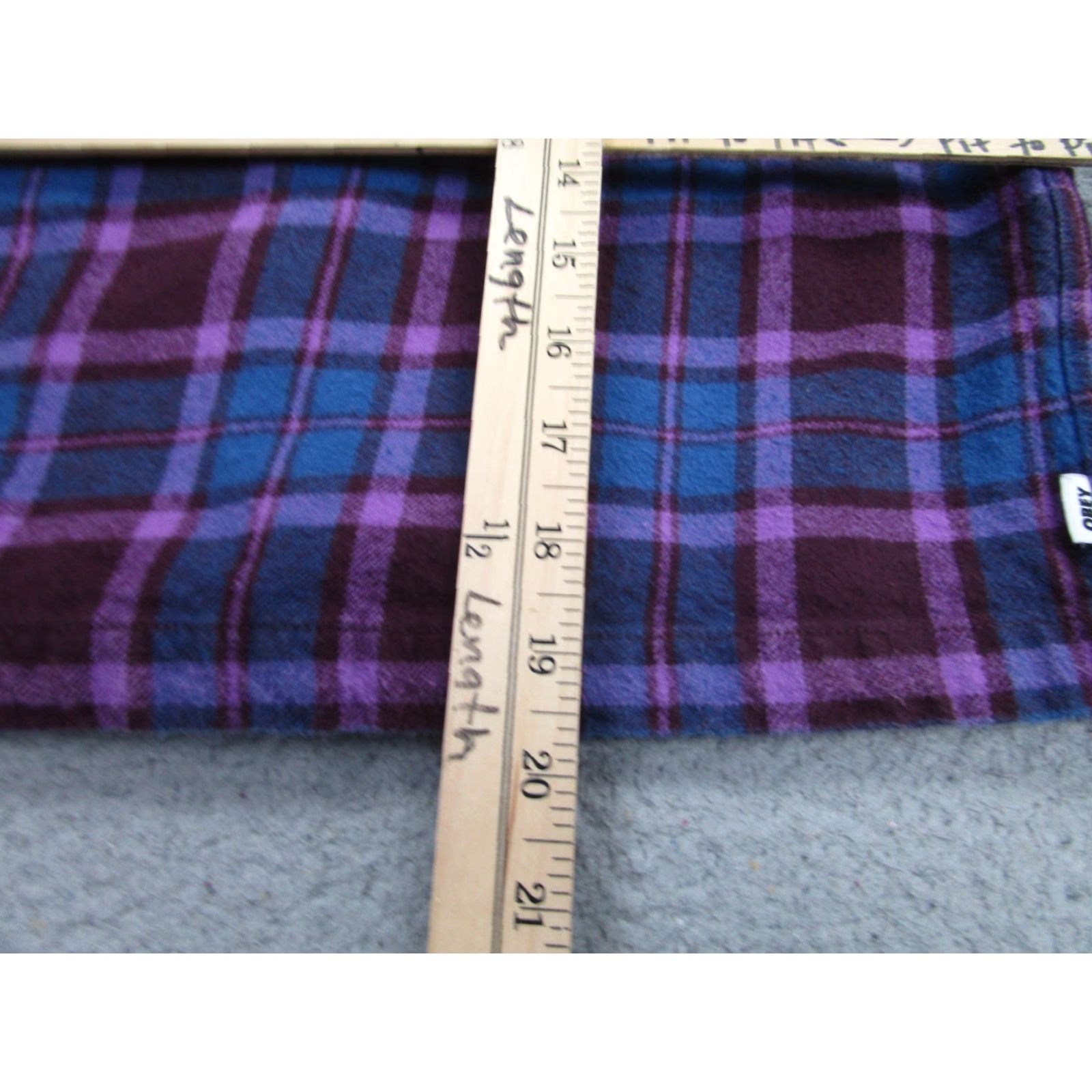 Obey VINTAGE Obey Shirt Womens XS Purple Plaid Flannel Organic Cotton Button Front Casual Size XS / US 0-2 / IT 36-38 - 6 Thumbnail