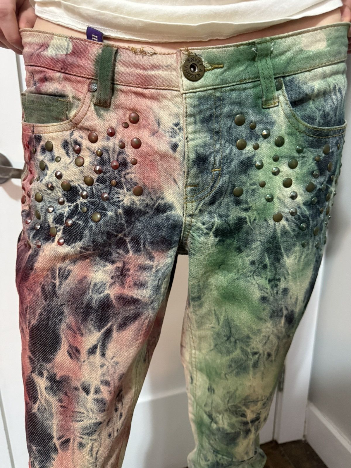 Handmade One of one handmade jeans from Berlin Size 28" / US 6 / IT 42 - 4 Thumbnail