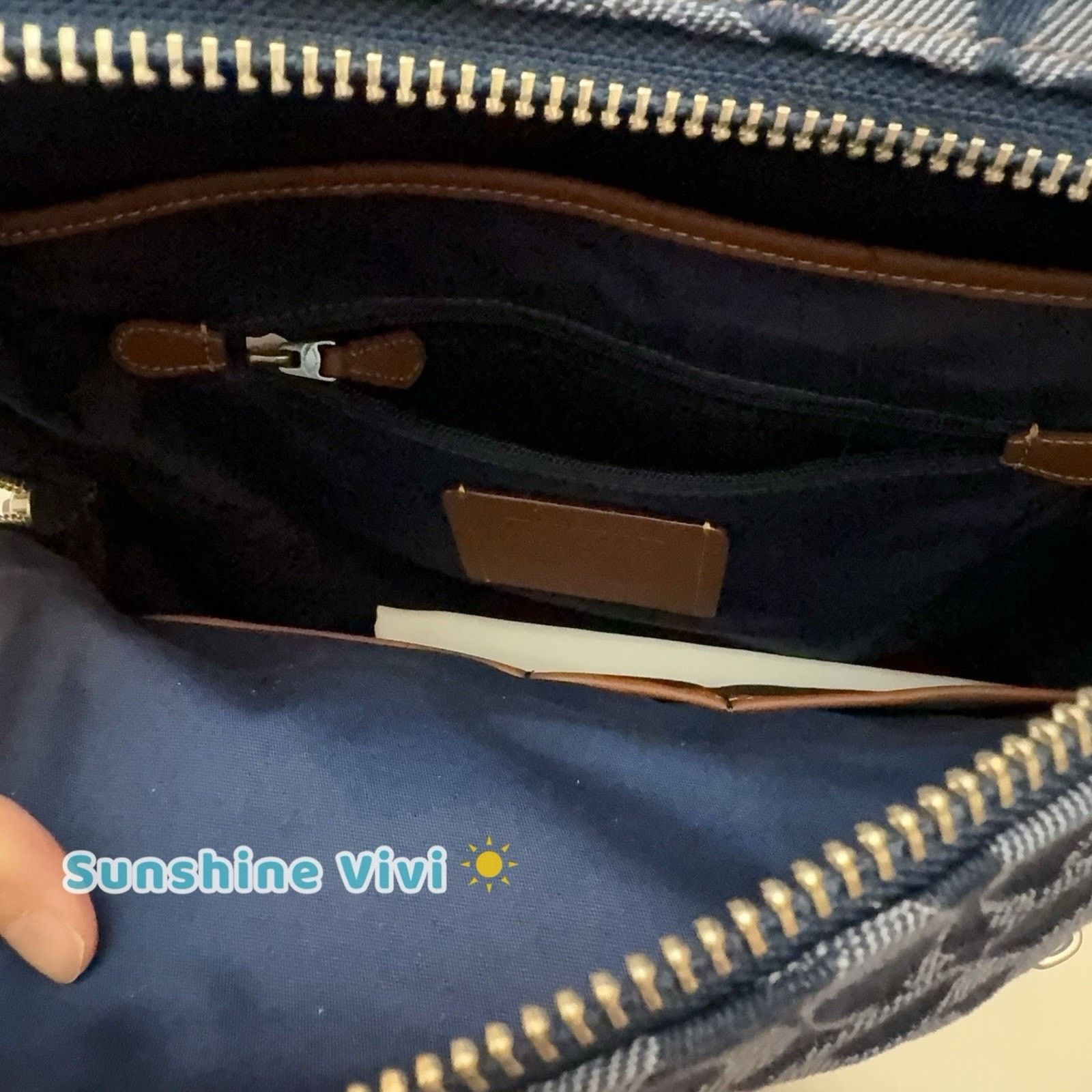 Coach NWT Coach Charter Backpack Denim CAJ71 refined calf leather Size ONE SIZE - 5 Thumbnail