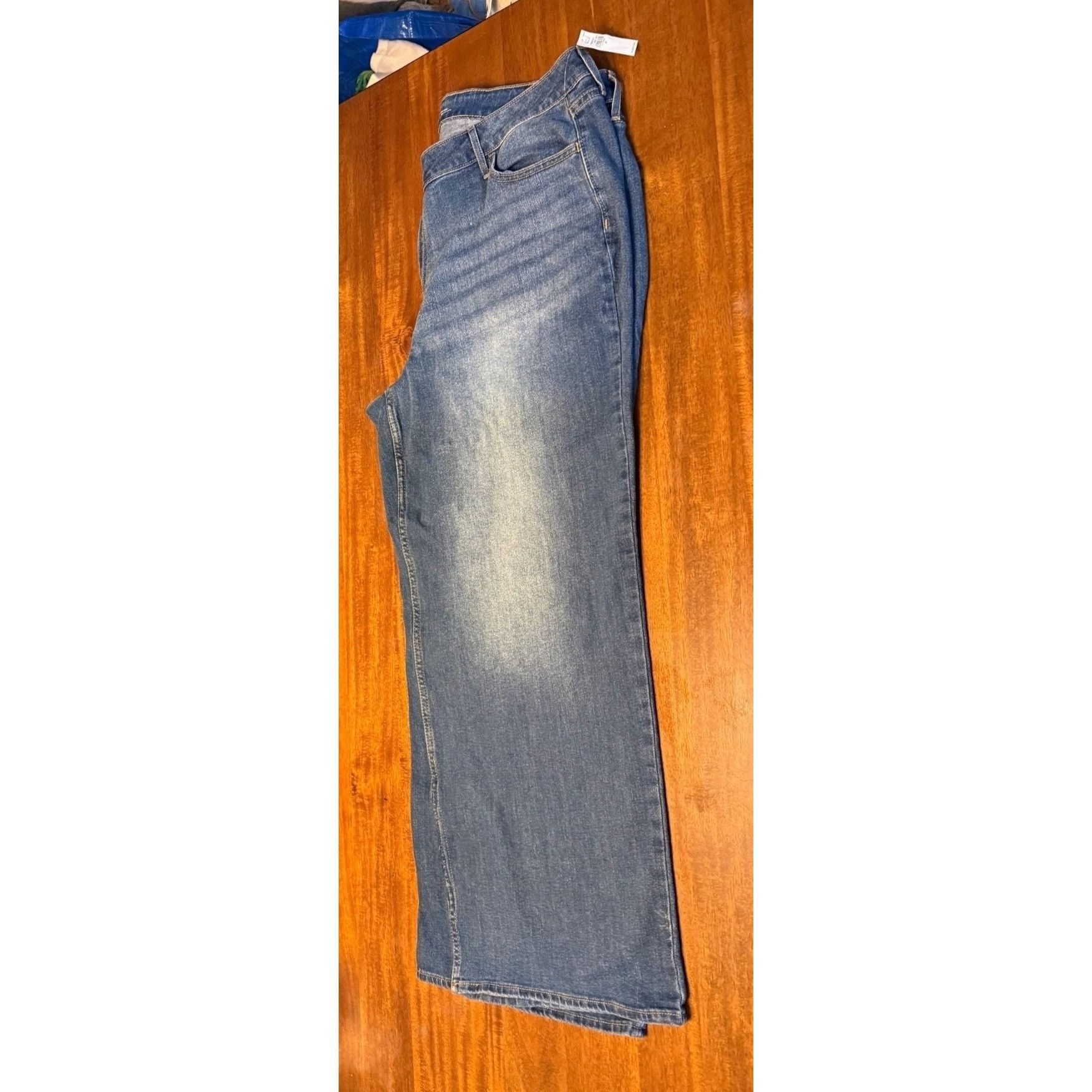 Old Navy Old Navy Womens High-Rise Wide-Leg Blue Jeans Size 20 Cotton Size 42" / US 20 - 6 Thumbnail