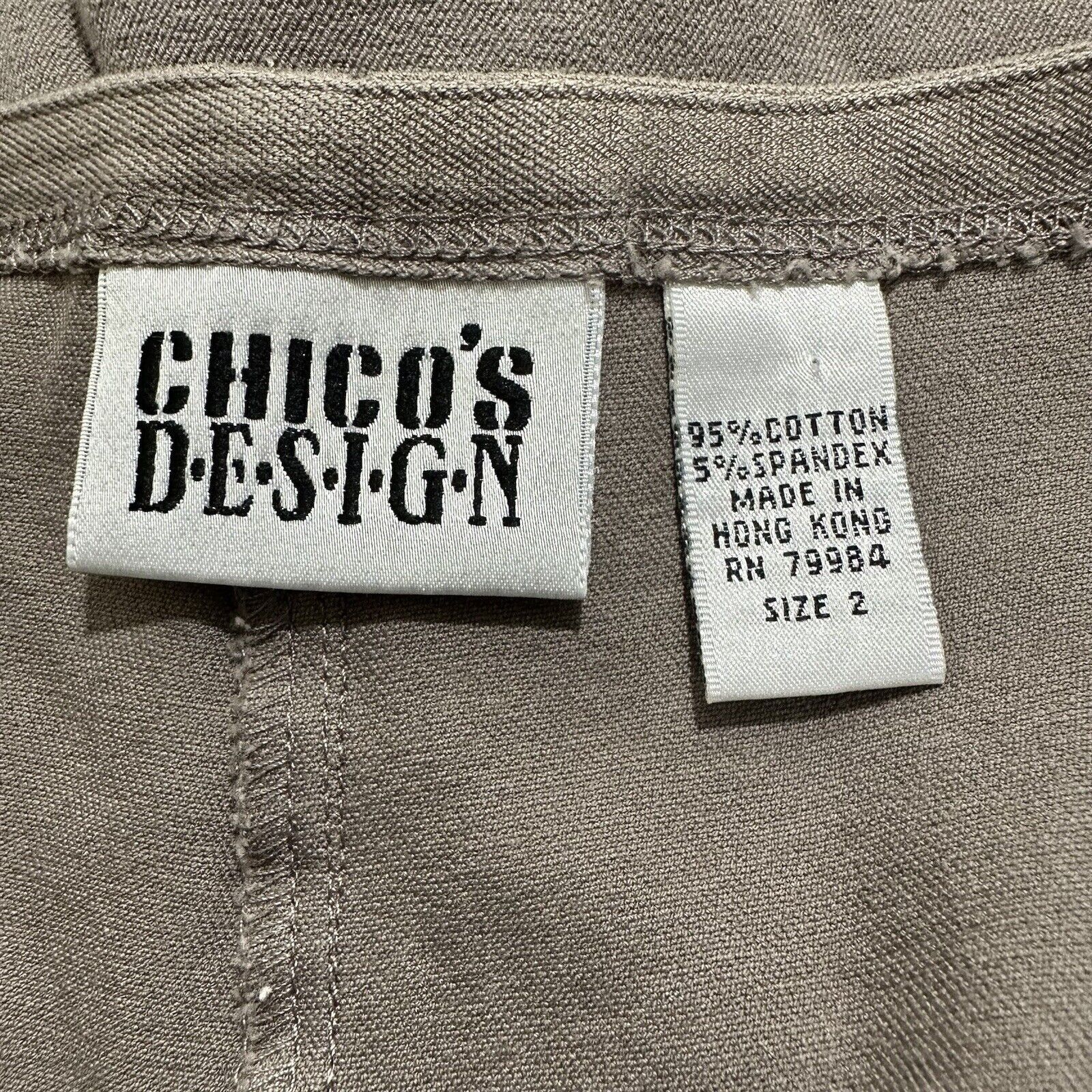 Chicos Chico's Design Large Brown High Rise Capri Pants (34x21) Size 34" / US 12 / IT 48 - 4 Thumbnail