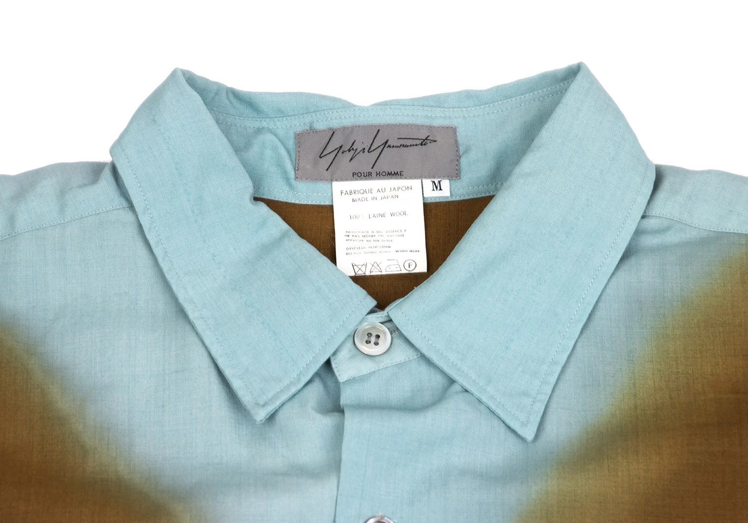 Yohji Yamamoto Yohji Yamamoto Wool Gradient Long Sleeve Shirt Size US M / EU 48-50 / 2 - 3 Thumbnail