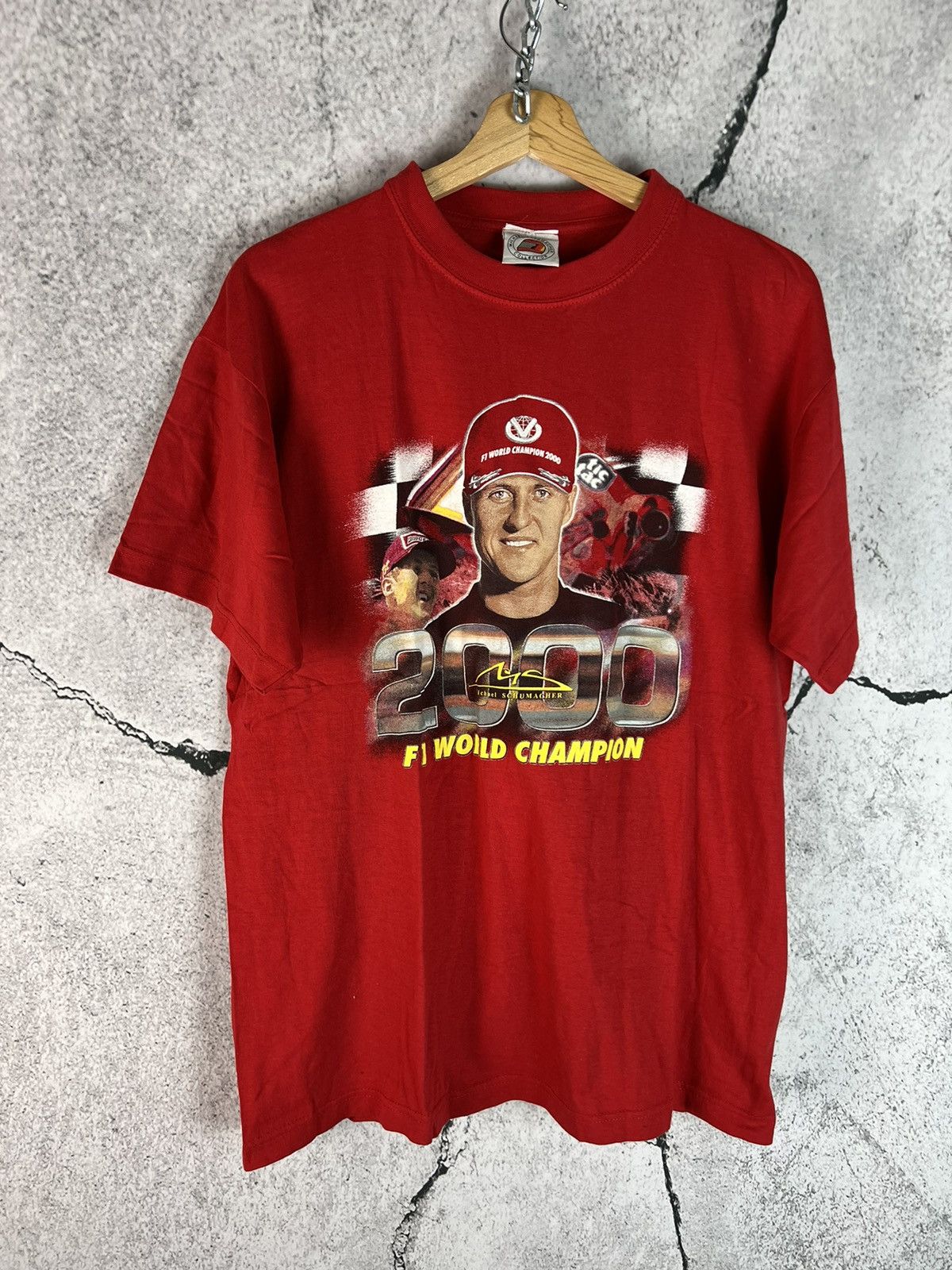 Formula 1 Michael Schumacher formula 1 vintage y2k T shirt 90s Size US L / EU 52-54 / 3 - 1 Thumbnail