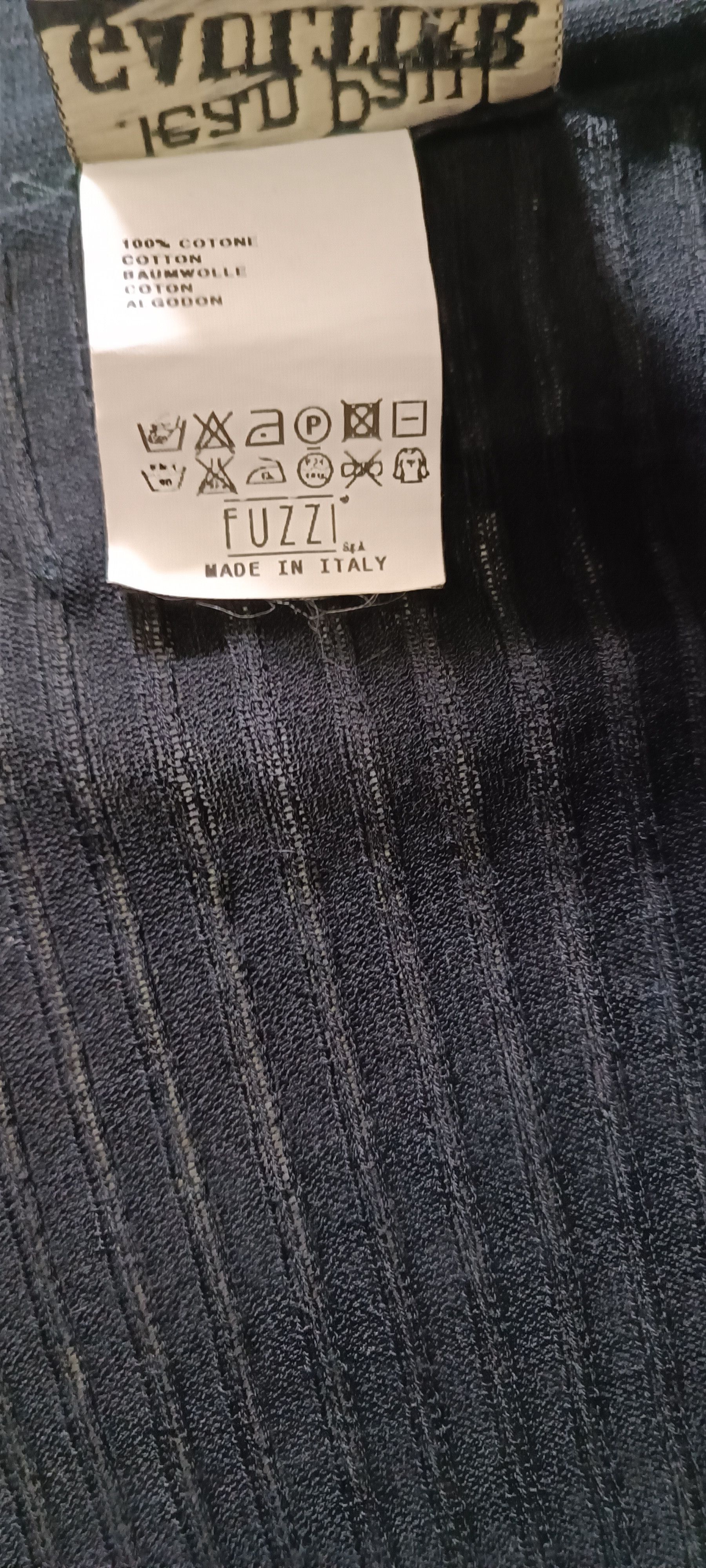 Jean Paul Gaultier 2000's - Black cotton jacket, with ribbed fabric Size M / US 6-8 / IT 42-44 - 7 Thumbnail