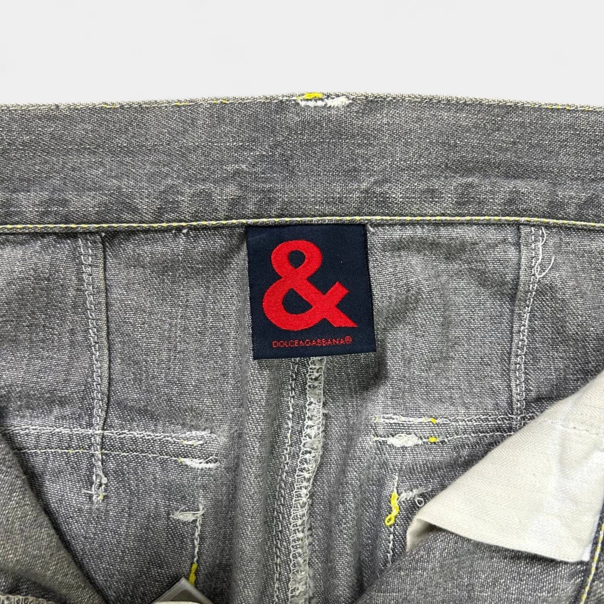 Dolce & Gabbana Dolce & Gabbana Grey Washed Cargo Pants Size US 30 / EU 46 - 4 Thumbnail