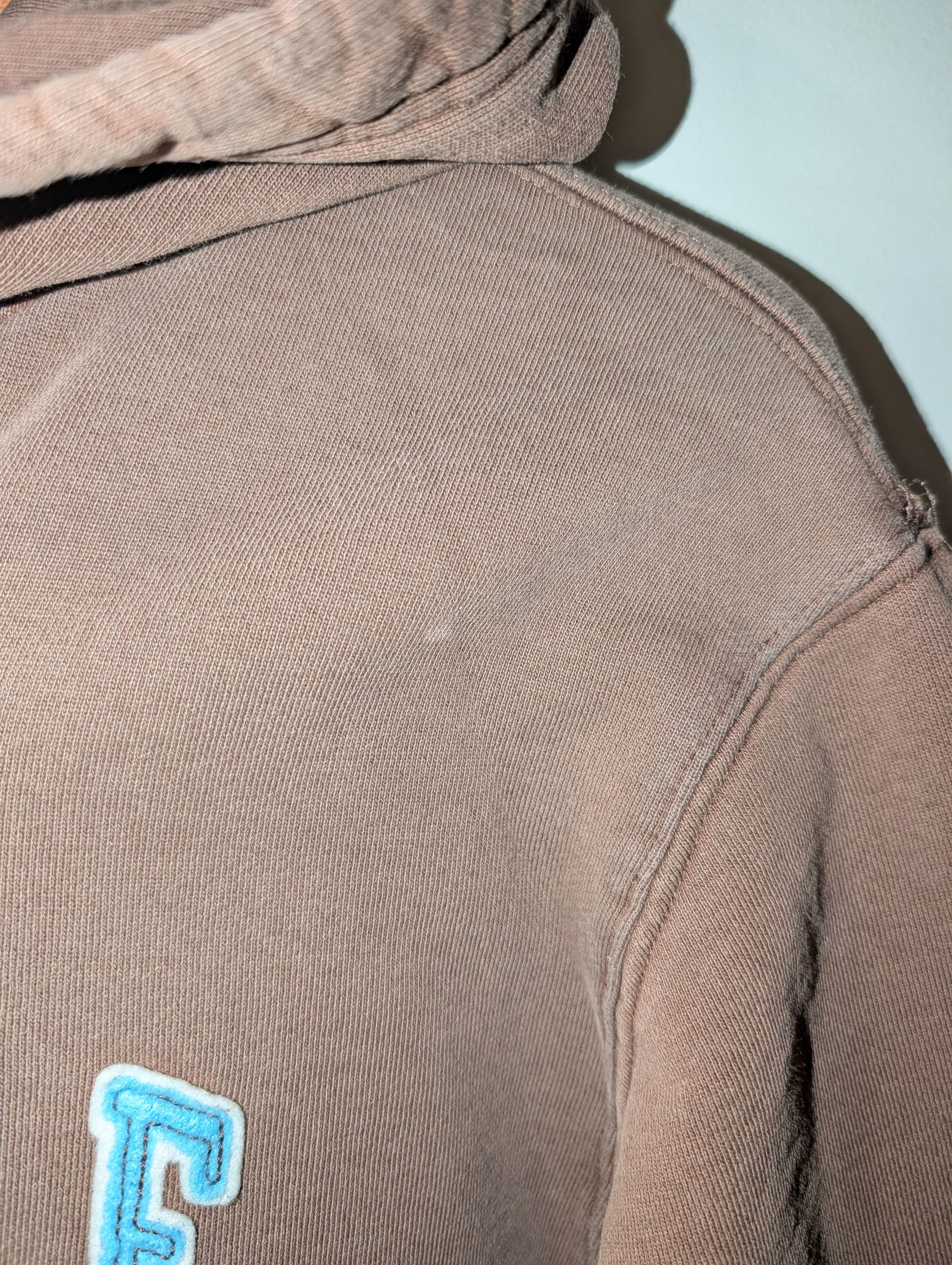 Abercrombie & Fitch VTG Abercrombie & Fitch Hoodie Brown Blue Spellout Y2K Size US L / EU 52-54 / 3 - 7 Thumbnail