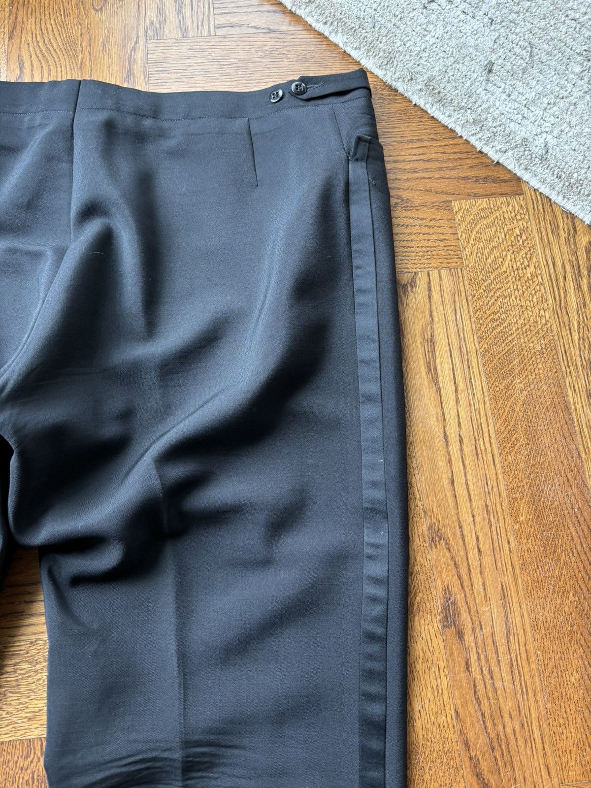 Vintage 1950s Tuxedo Mohair Wool England Vintage Two Piece Shawl 50R Size 50R - 14 Thumbnail
