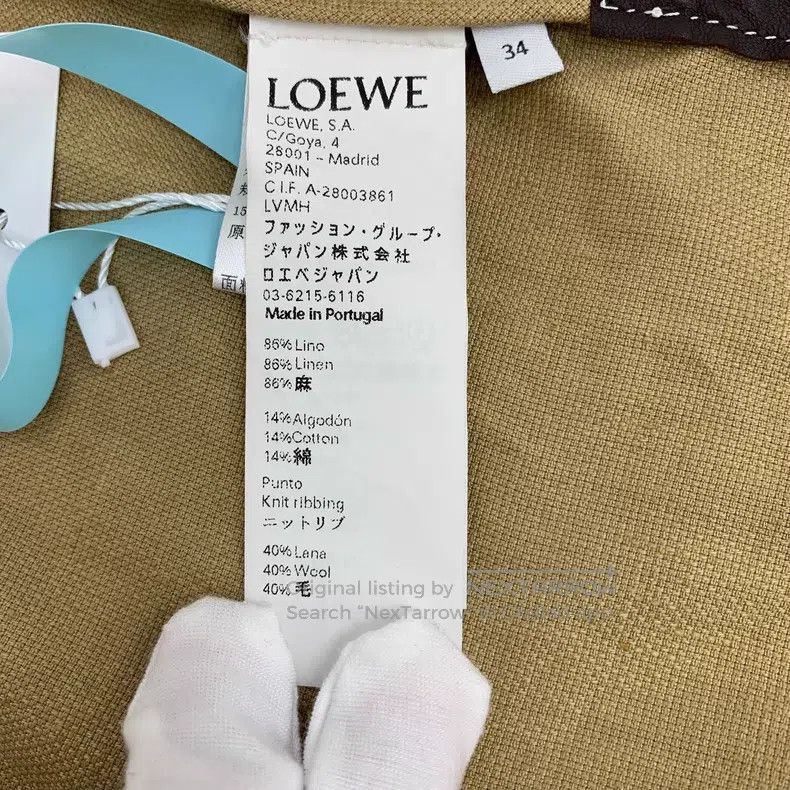 Loewe Loewe Brown Cotton Linen Stand Collar Zip Long Sleeve Jack Size XXS / US 00 / IT 34 - 6 Thumbnail