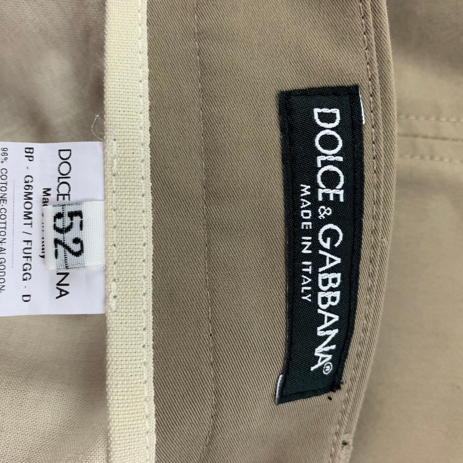 Dolce & Gabbana DOLCE & GABBANA Size 36 Khaki Cotton Chino Shorts Size US 36 / EU 52 - 4 Thumbnail